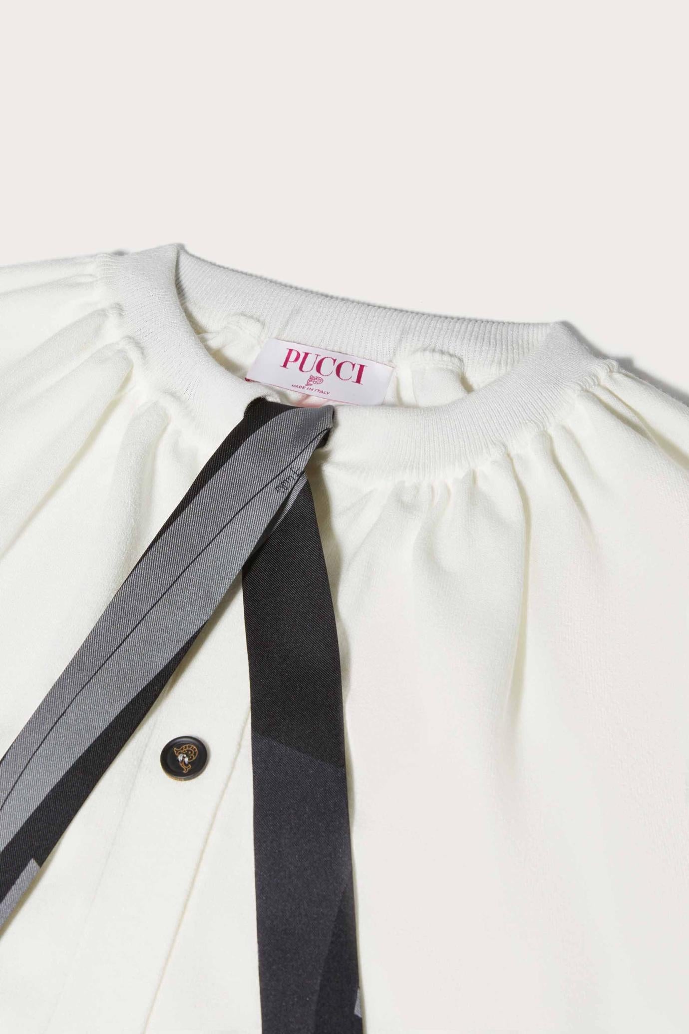 PUCCI Knitwear | Women Iride Print Silk-Twill Cardigan