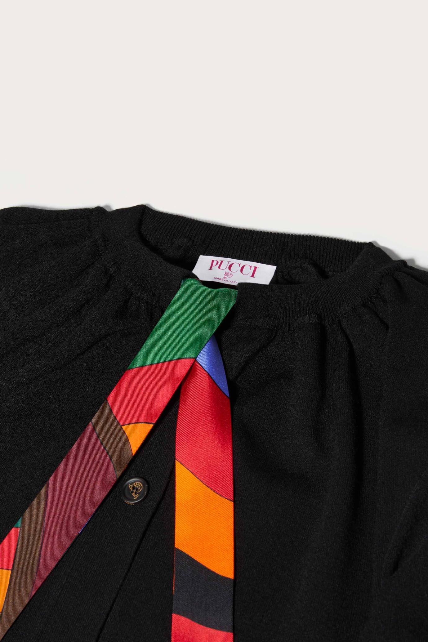 PUCCI Knitwear | Women Iride Print Silk-Twill Cardigan