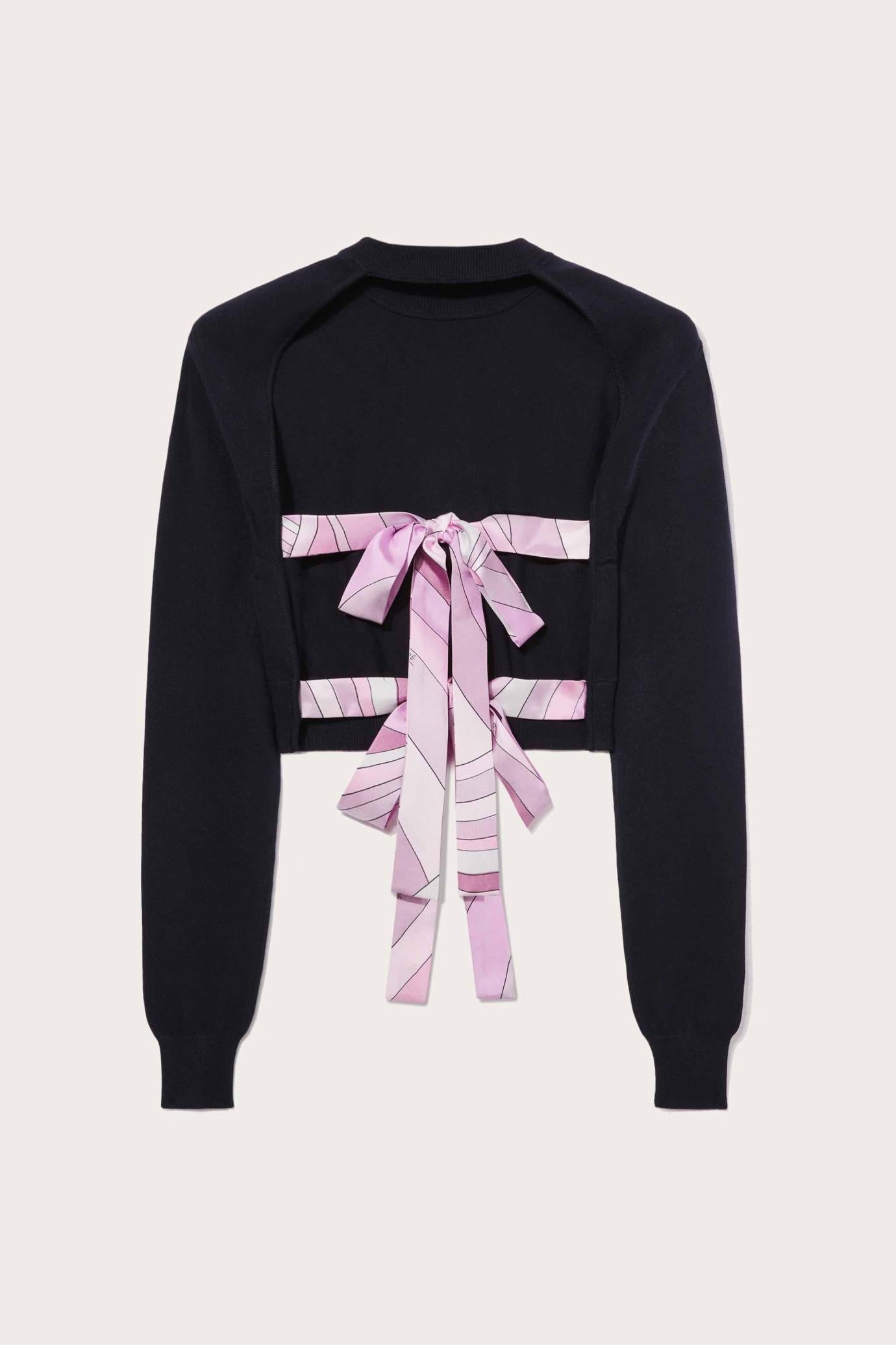 PUCCI Knitwear | Women Iride Silk-Twill Cropped Top