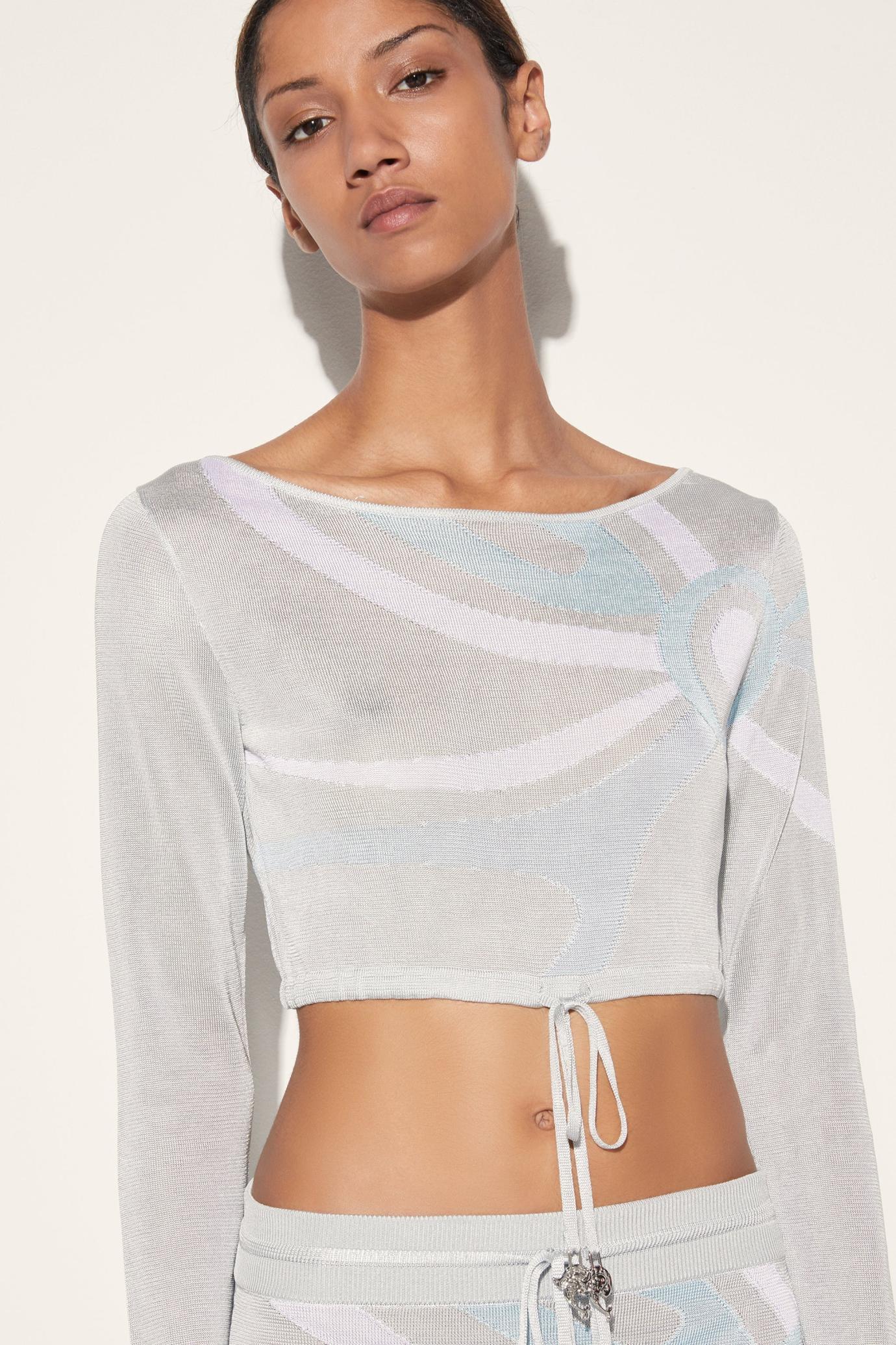 PUCCI Knitwear | Women Marmo-Jacquard Crop Top