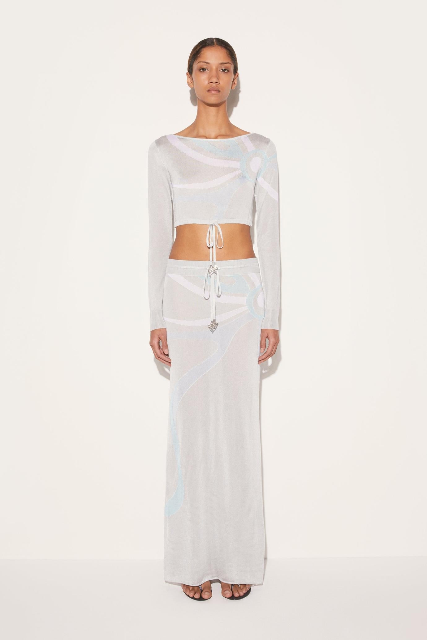 PUCCI Knitwear | Women Marmo-Jacquard Long Skirt