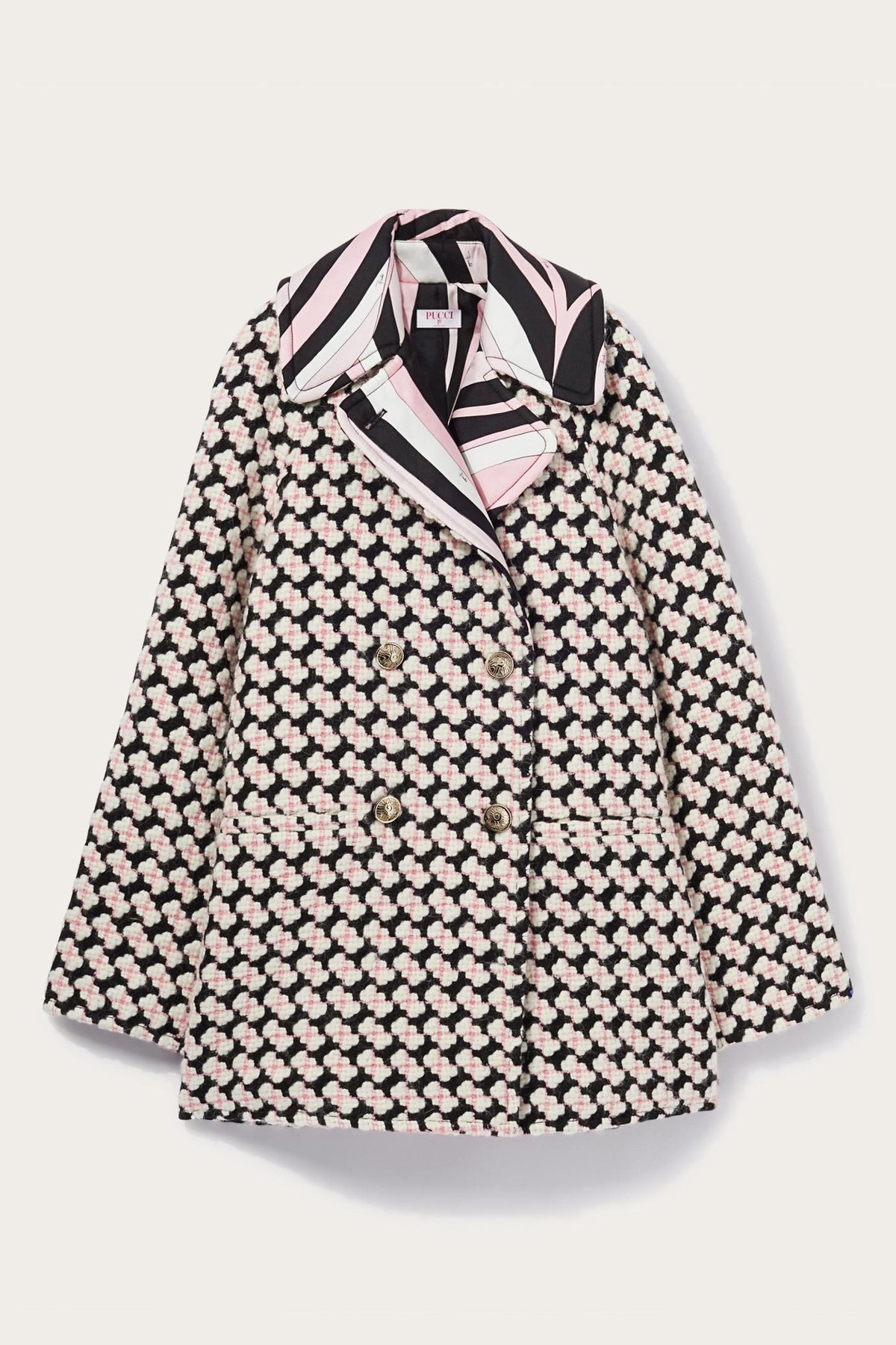 PUCCI Outerwear | Women Iride-Print Tweed Coat