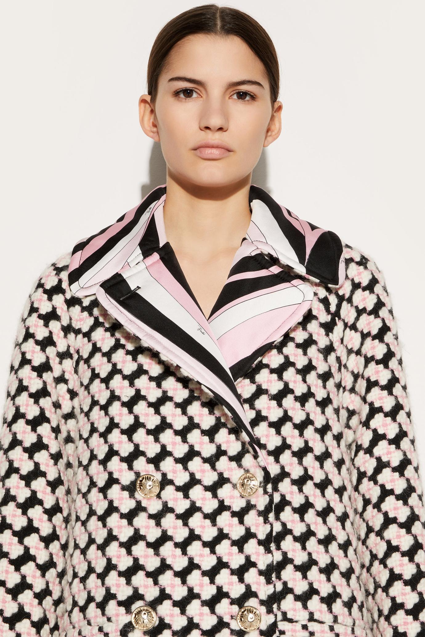 PUCCI Outerwear | Women Iride-Print Tweed Coat