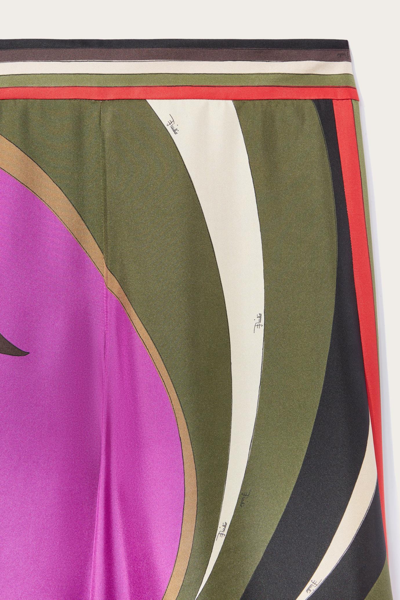 PUCCI Pants And Shorts | Women Cigni-Print Silk Trousers