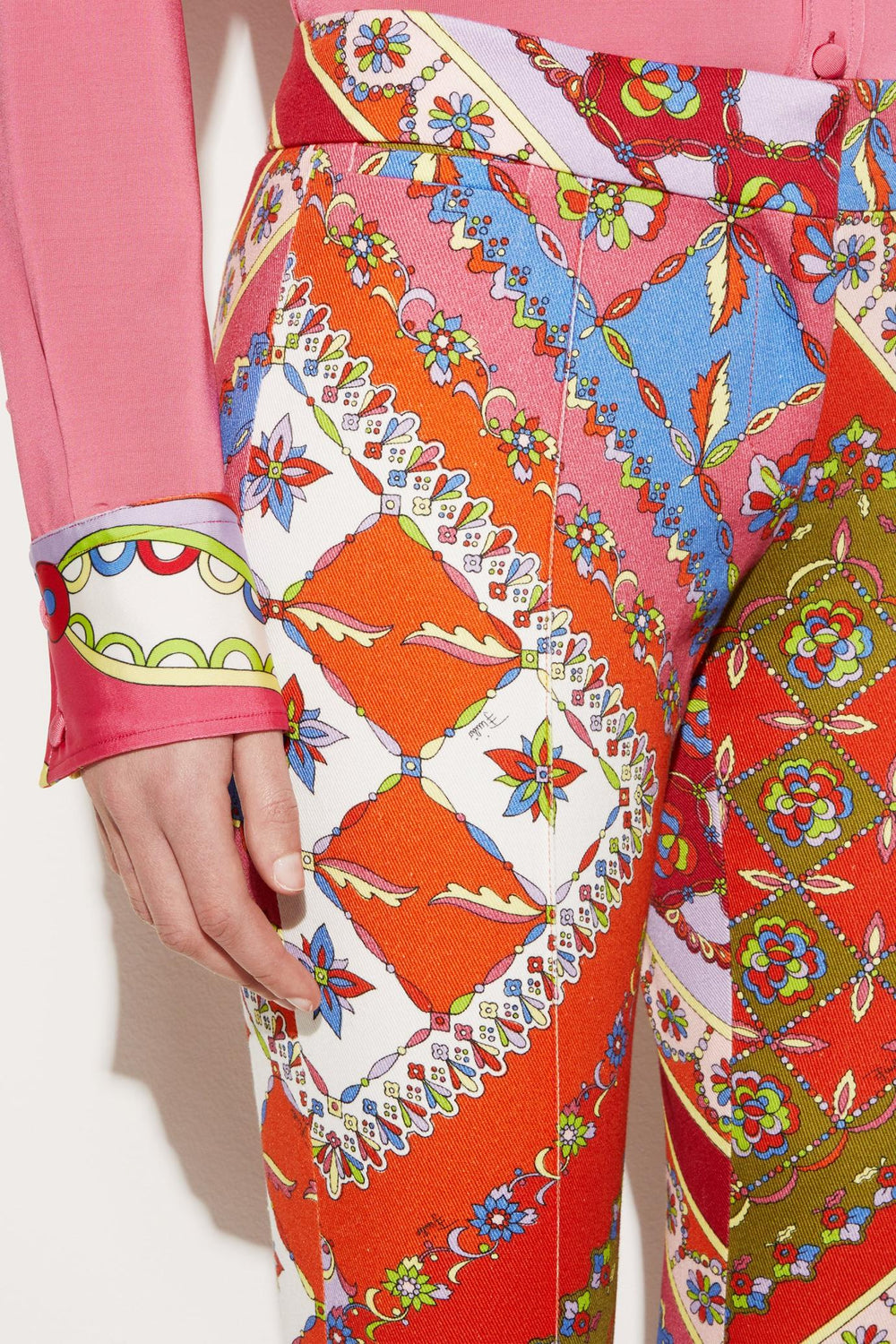 PUCCI Pants And Shorts | Women Festa-Print Flared Trousers