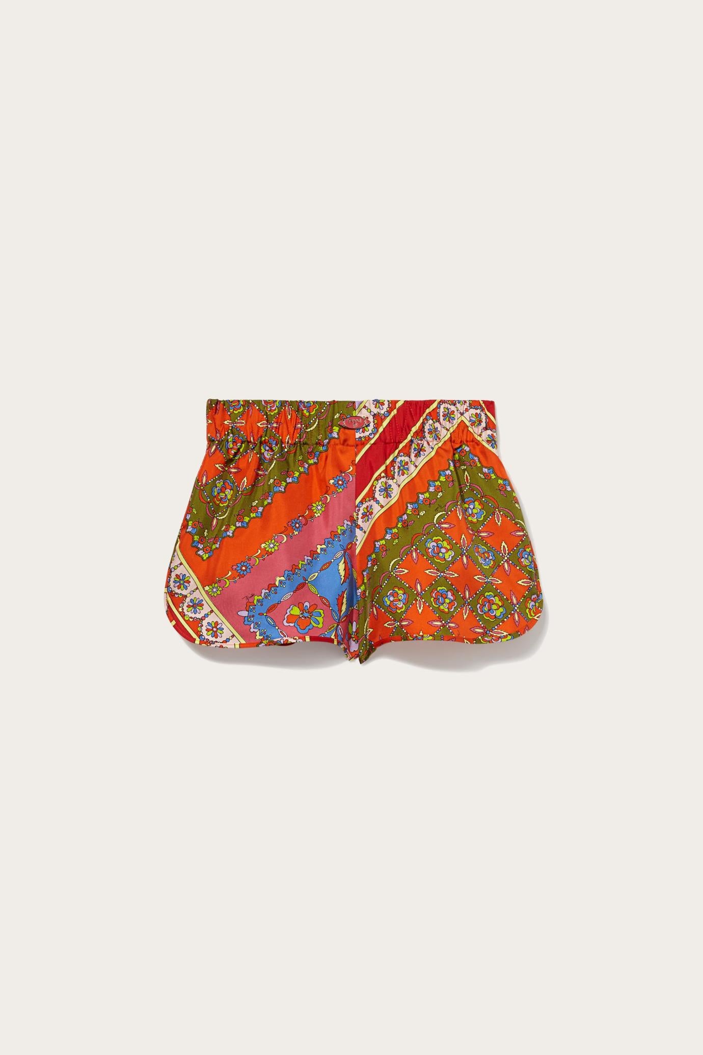 PUCCI Pants And Shorts | Women Festa-Print Silk-Twill Shorts