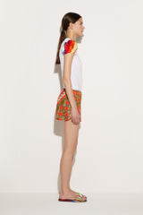 PUCCI Pants And Shorts | Women Festa-Print Silk-Twill Shorts