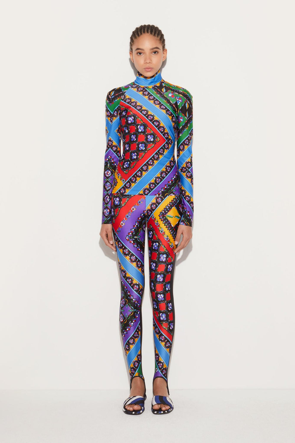 PUCCI Pants And Shorts | Women Festa-Print Stirrup Leggings