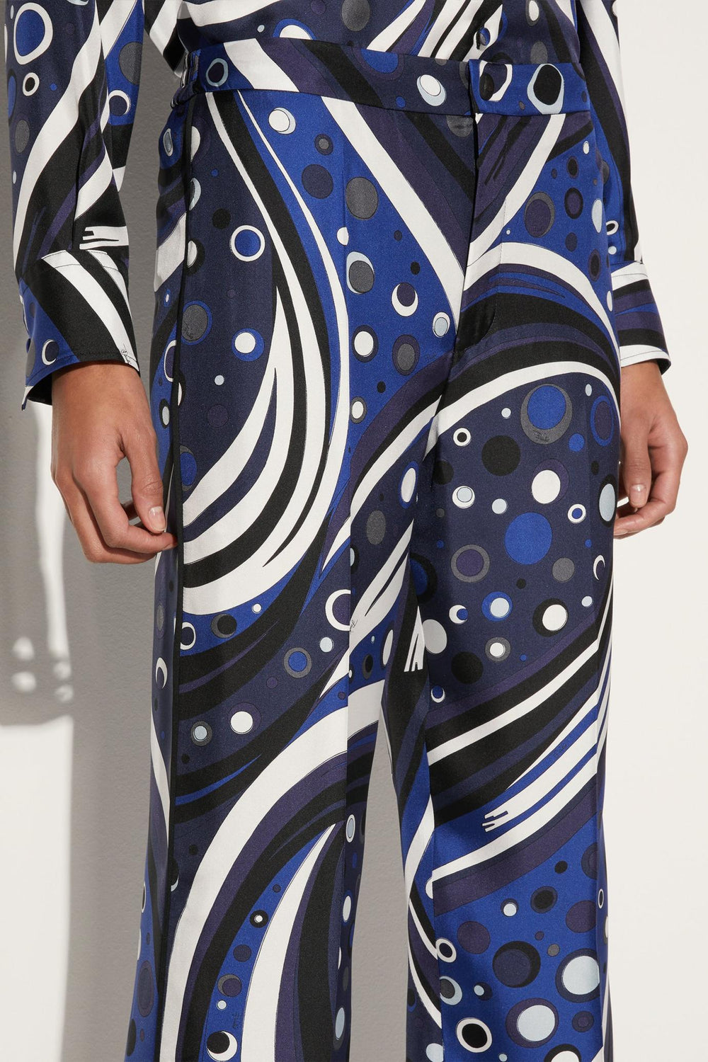 PUCCI Pants And Shorts | Women Fontane-Print Silk-Twill Trousers