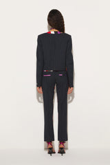 PUCCI Pants And Shorts | Women Iride And Cigni-Print Pinstripe Trousers