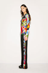 PUCCI Pants And Shorts | Women Iride And Orchidee-Print Trousers