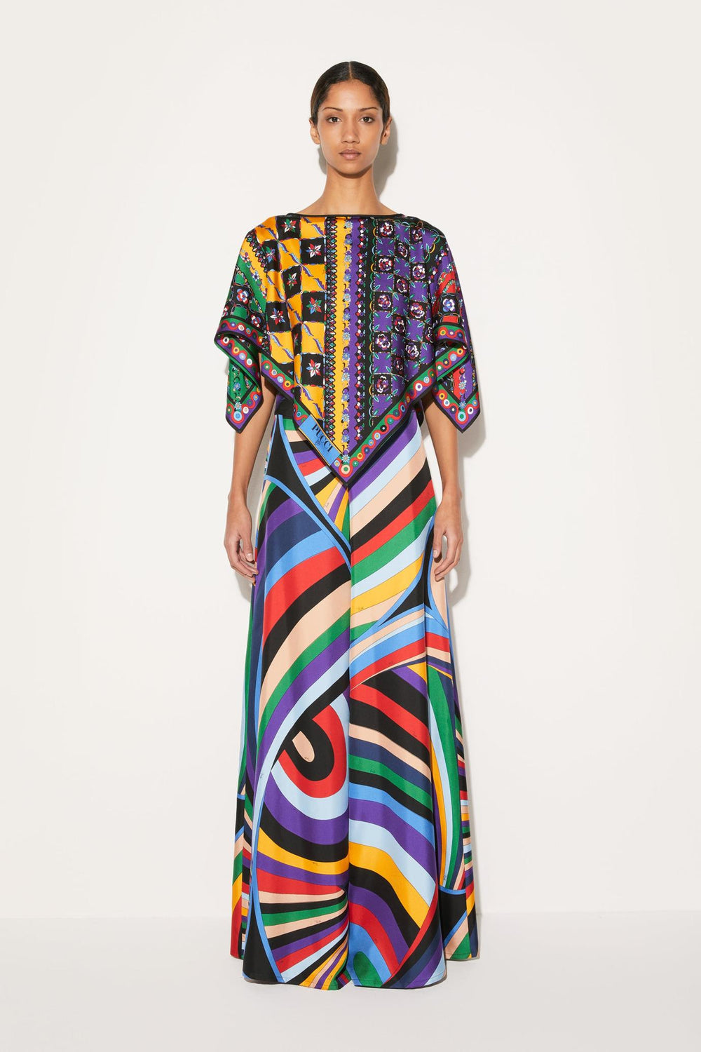 PUCCI Pants And Shorts | Women Iride-Print Silk-Twill Trousers