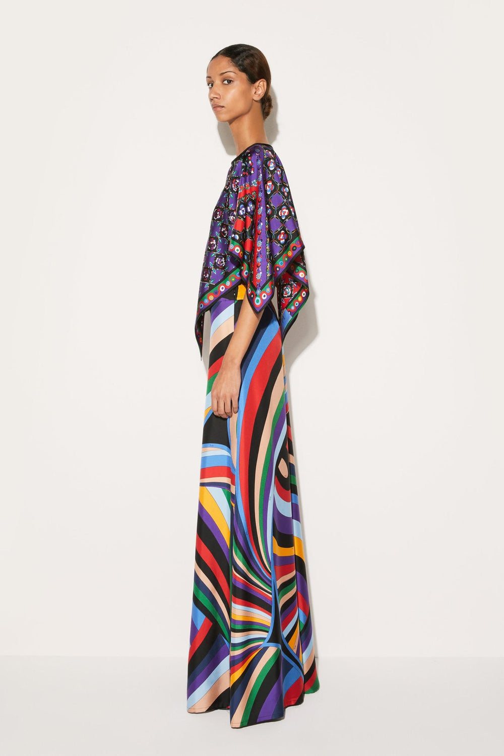 PUCCI Pants And Shorts | Women Iride-Print Silk-Twill Trousers