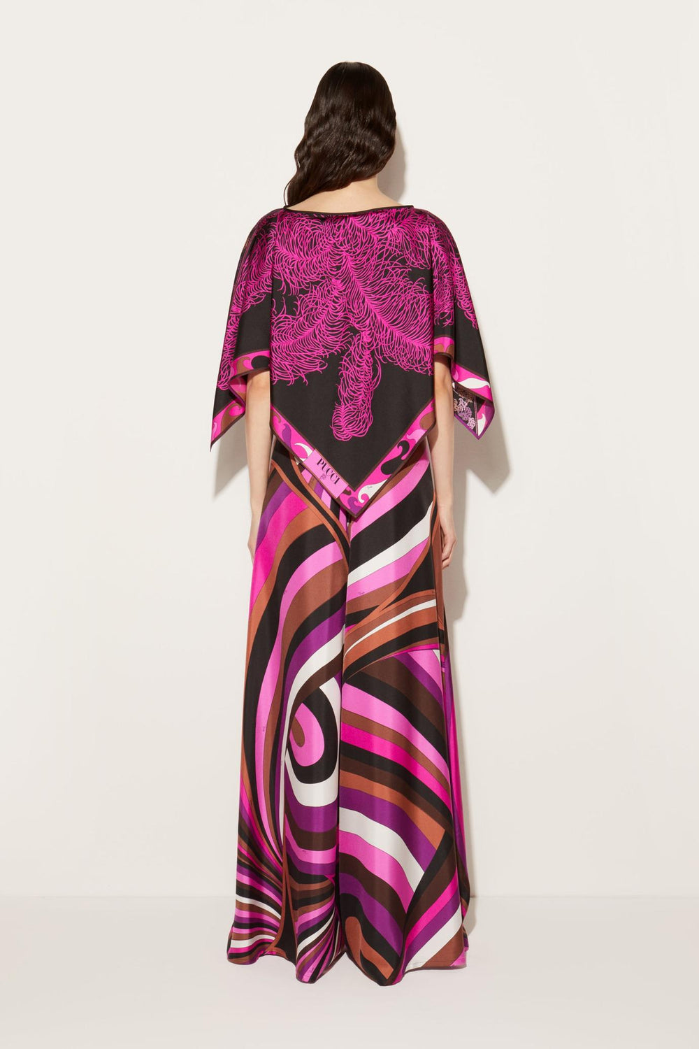 PUCCI Pants And Shorts | Women Iride-Print Silk-Twill Trousers