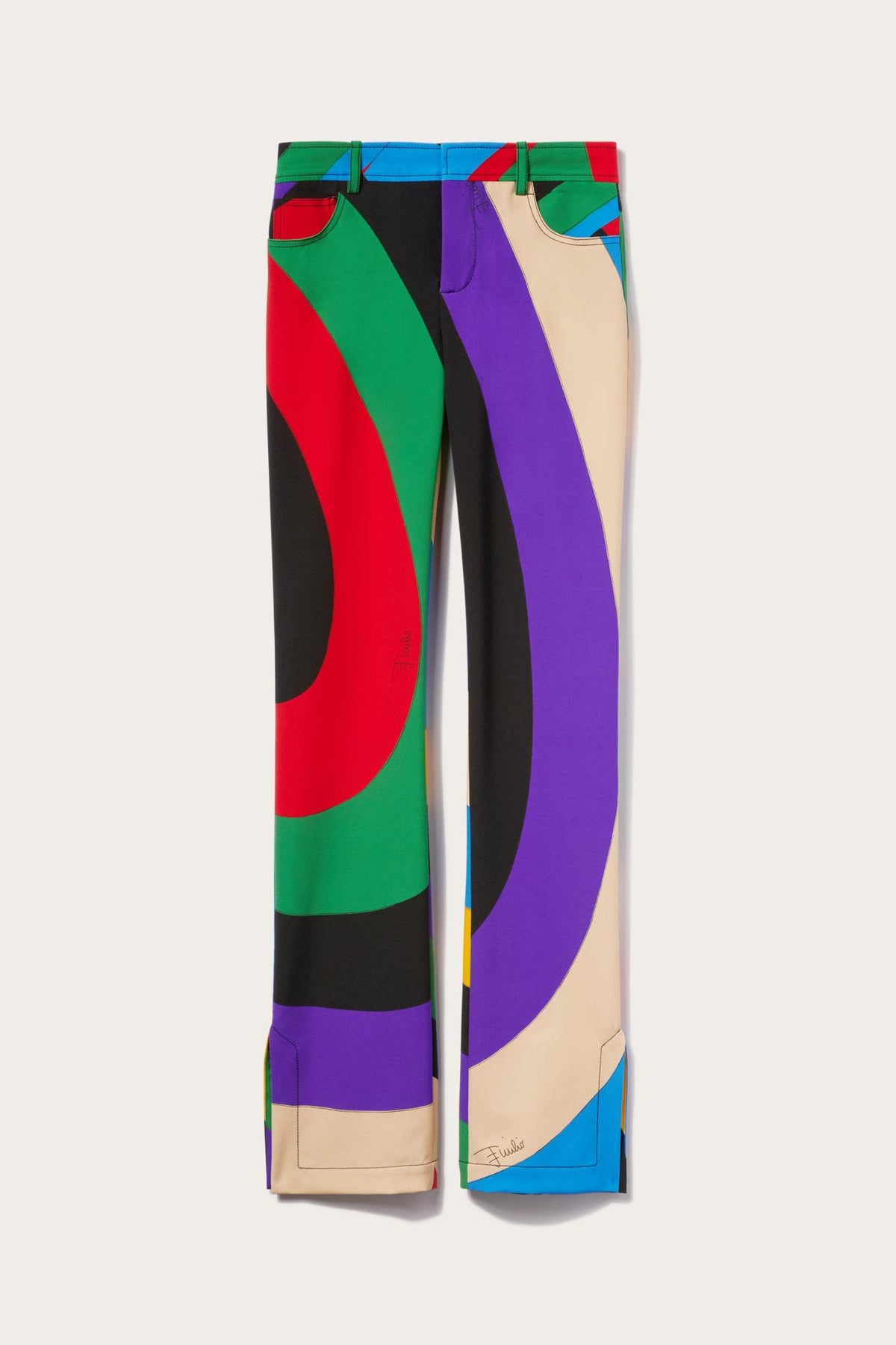 PUCCI Pants And Shorts | Women Iride-Print Trousers