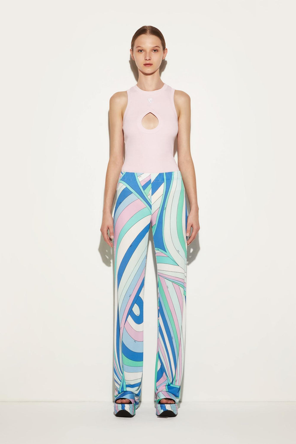 PUCCI Pants And Shorts | Women Iride-Print Trousers