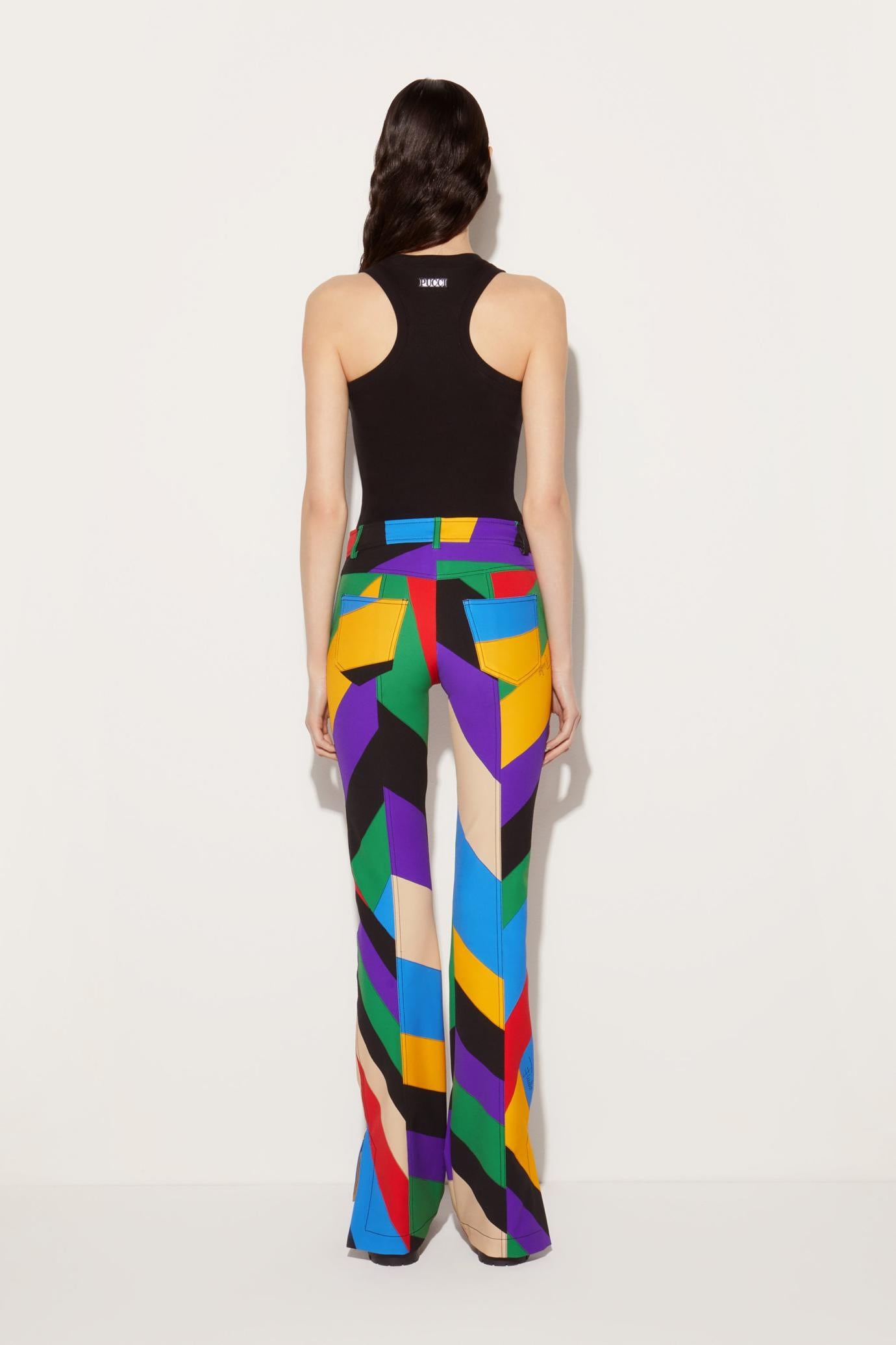 PUCCI Pants And Shorts | Women Iride-Print Trousers