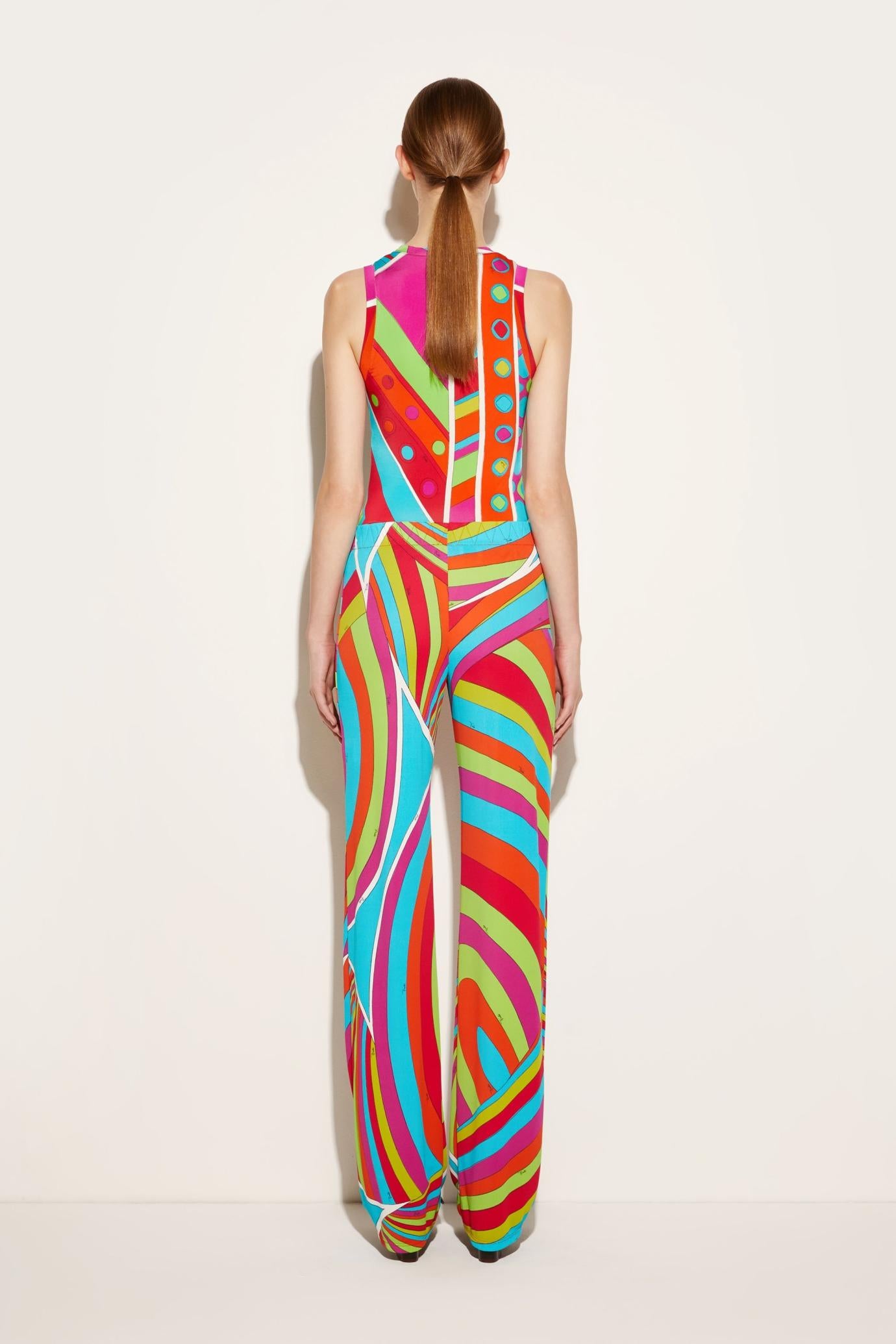 PUCCI Pants And Shorts | Women Iride-Print Trousers