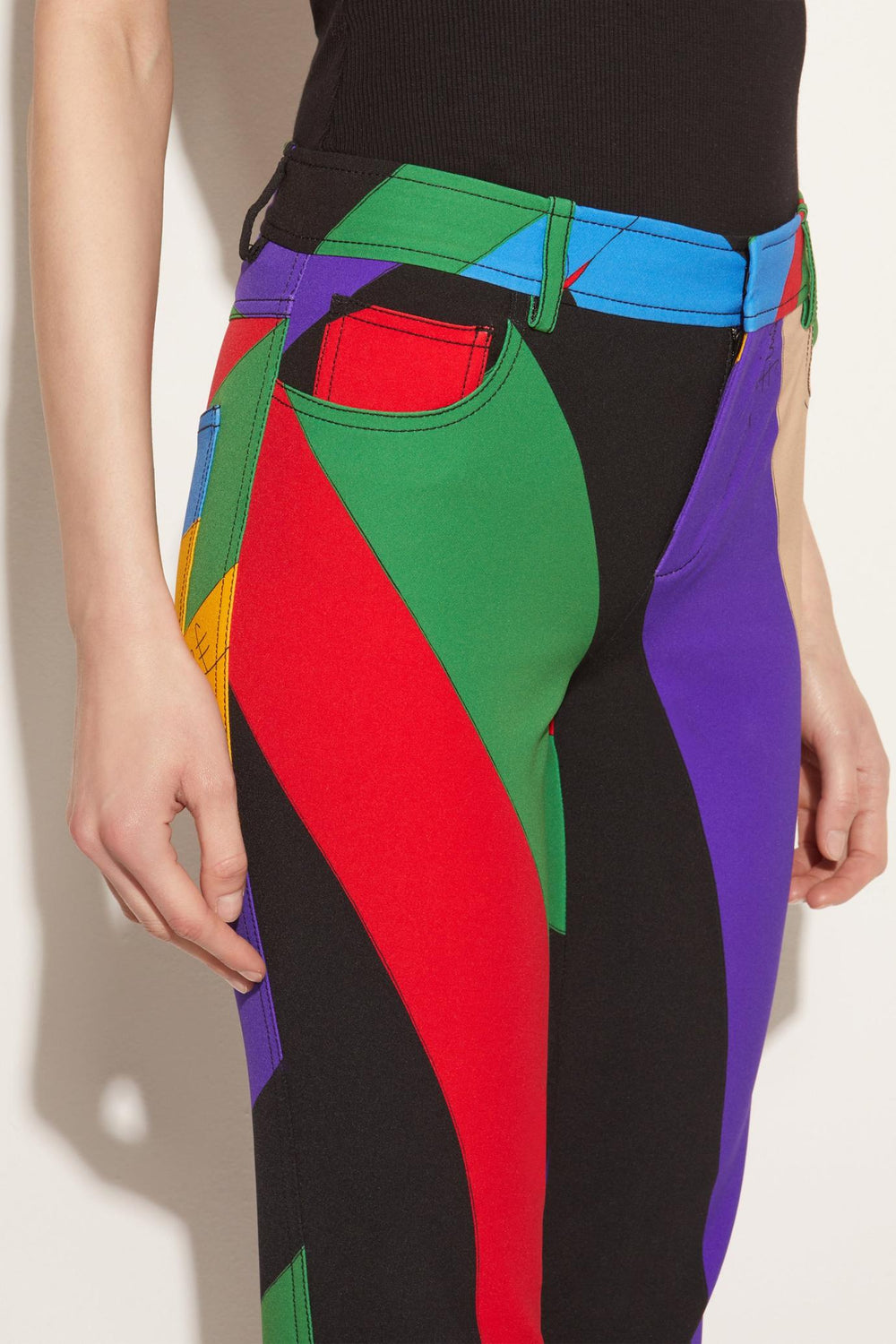 PUCCI Pants And Shorts | Women Iride-Print Trousers