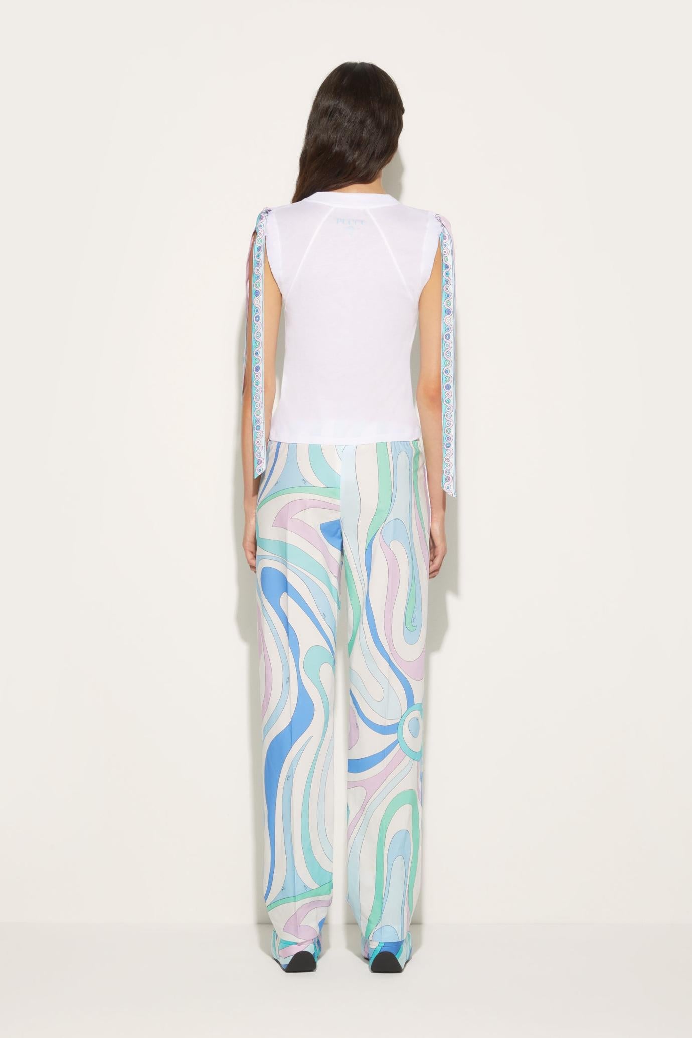 PUCCI Pants And Shorts | Women Marmo-Print Cotton Trousers