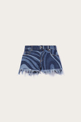PUCCI Pants And Shorts | Women Marmo-Print Denim Shorts