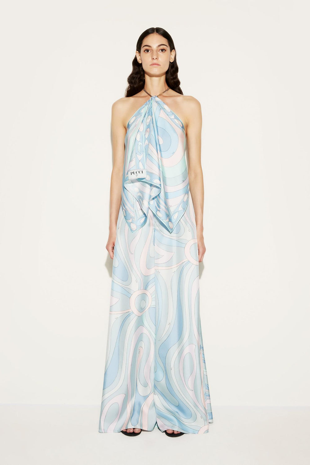 PUCCI Pants And Shorts | Women Marmo-Print Silk-Twill Trousers