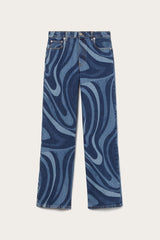 PUCCI Pants And Shorts | Women Marmo-Print Straight-Leg Jeans