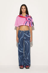 PUCCI Pants And Shorts | Women Marmo-Print Straight-Leg Jeans
