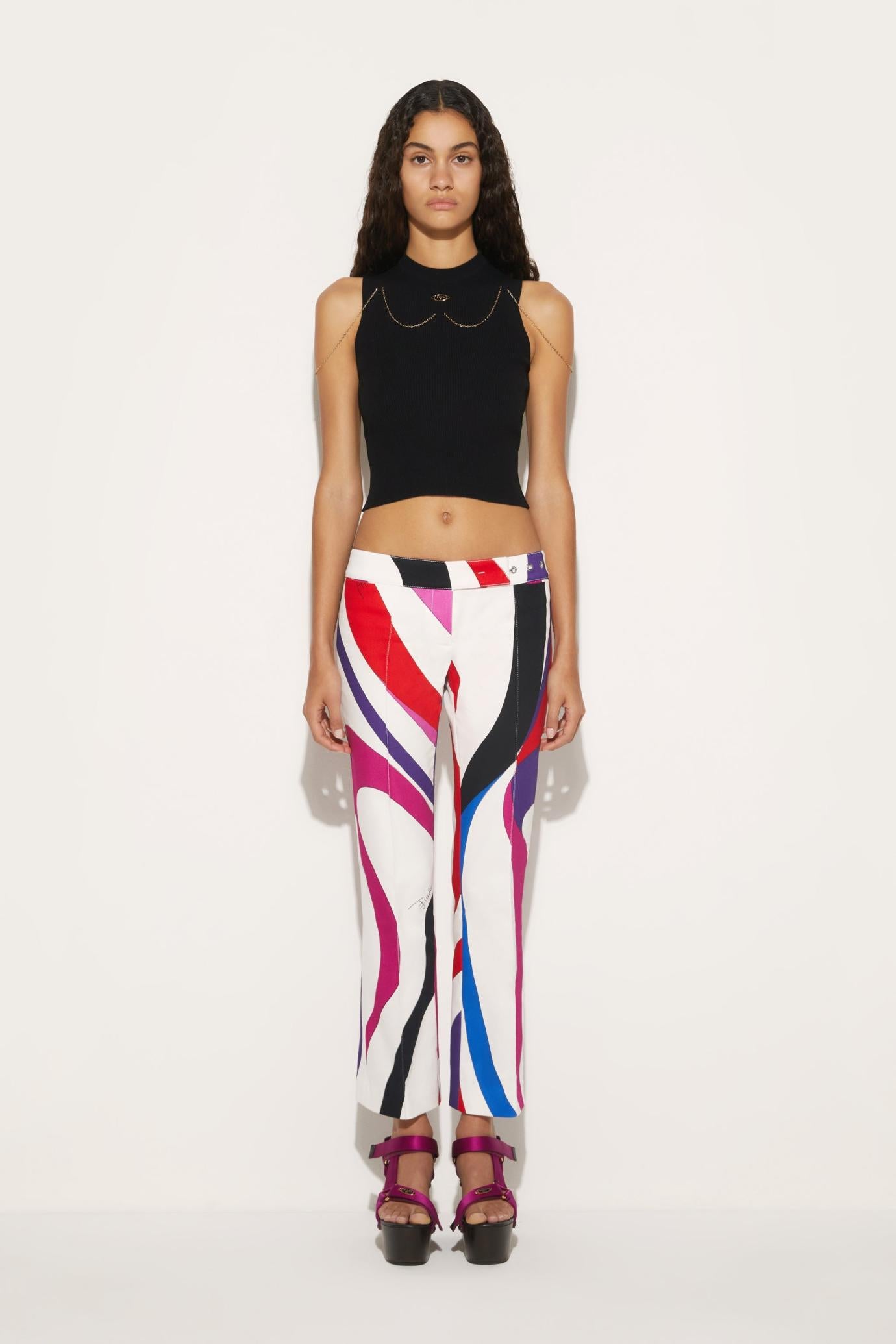 PUCCI Pants And Shorts | Women Marmo-Print Trousers