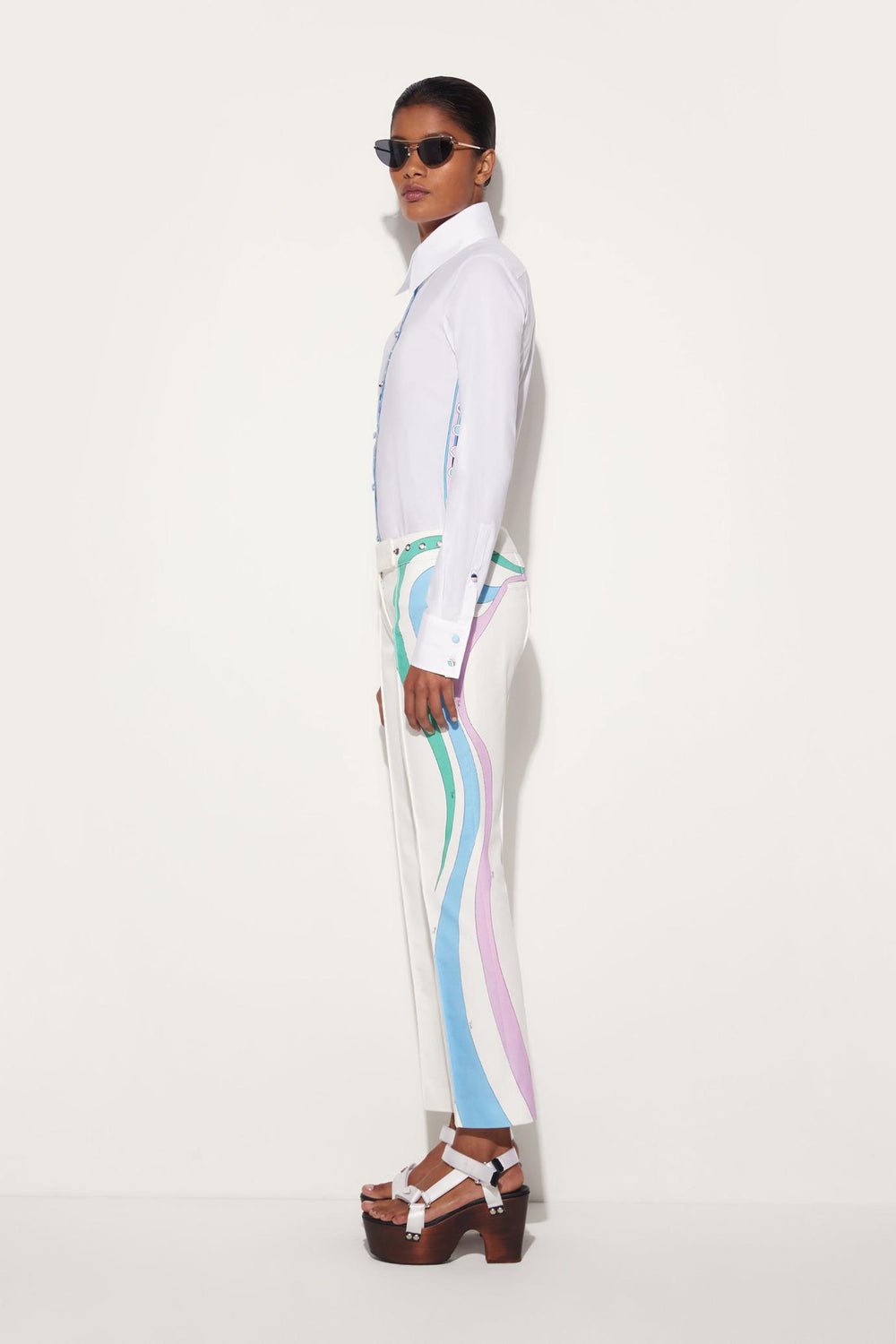 PUCCI Pants And Shorts | Women Marmo-Print Trousers