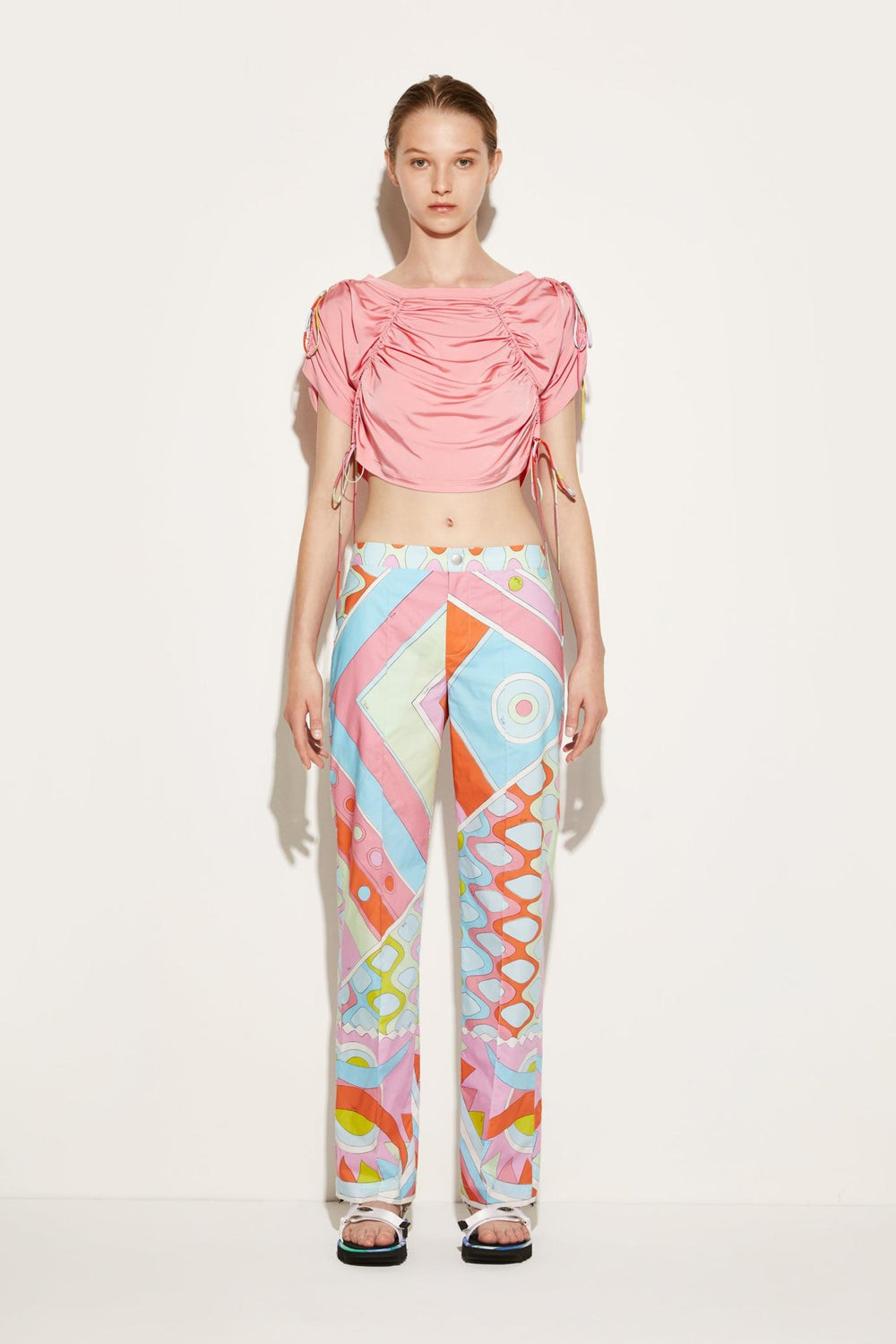 PUCCI Pants And Shorts | Women Vivara-Print Cotton Trousers