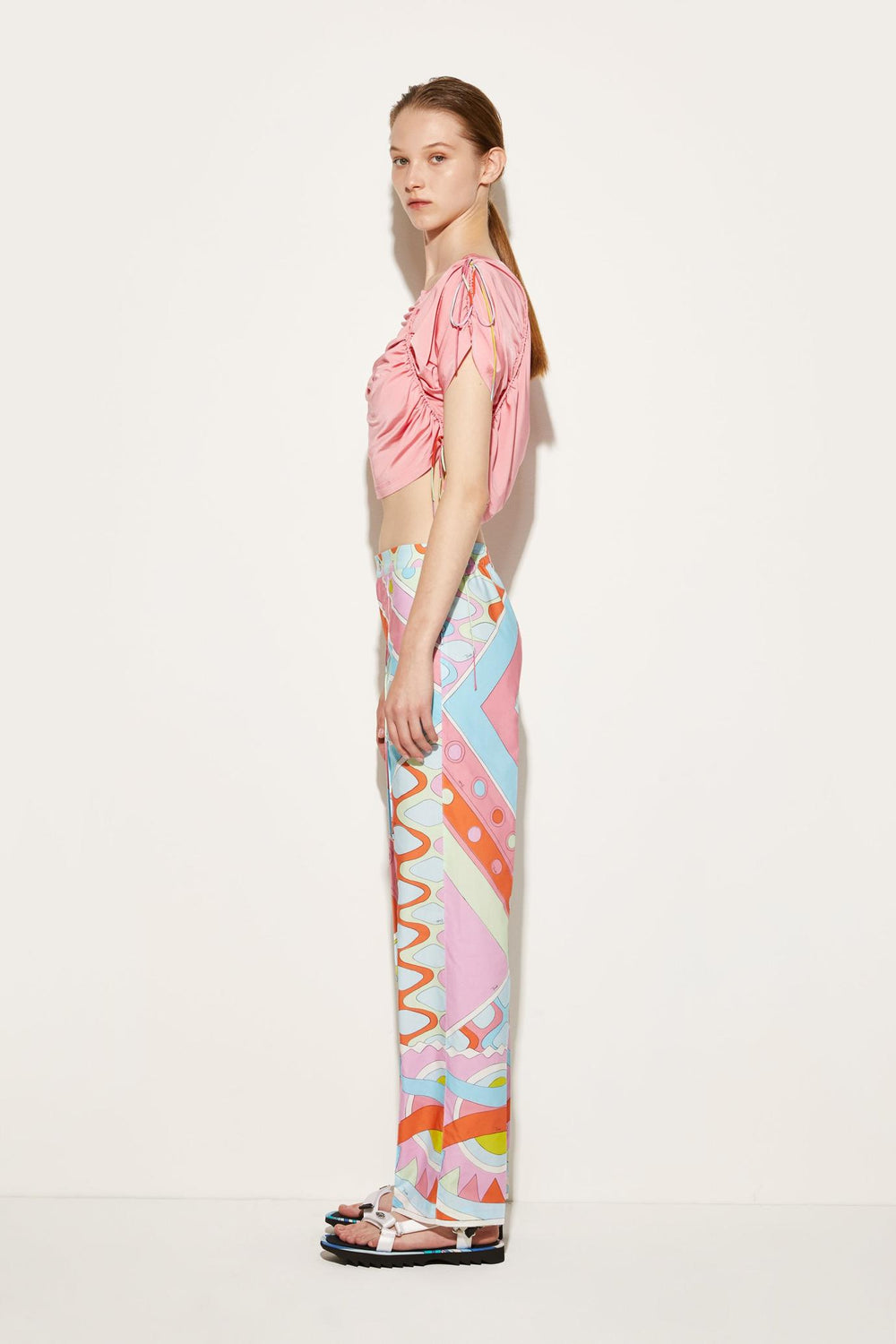PUCCI Pants And Shorts | Women Vivara-Print Cotton Trousers
