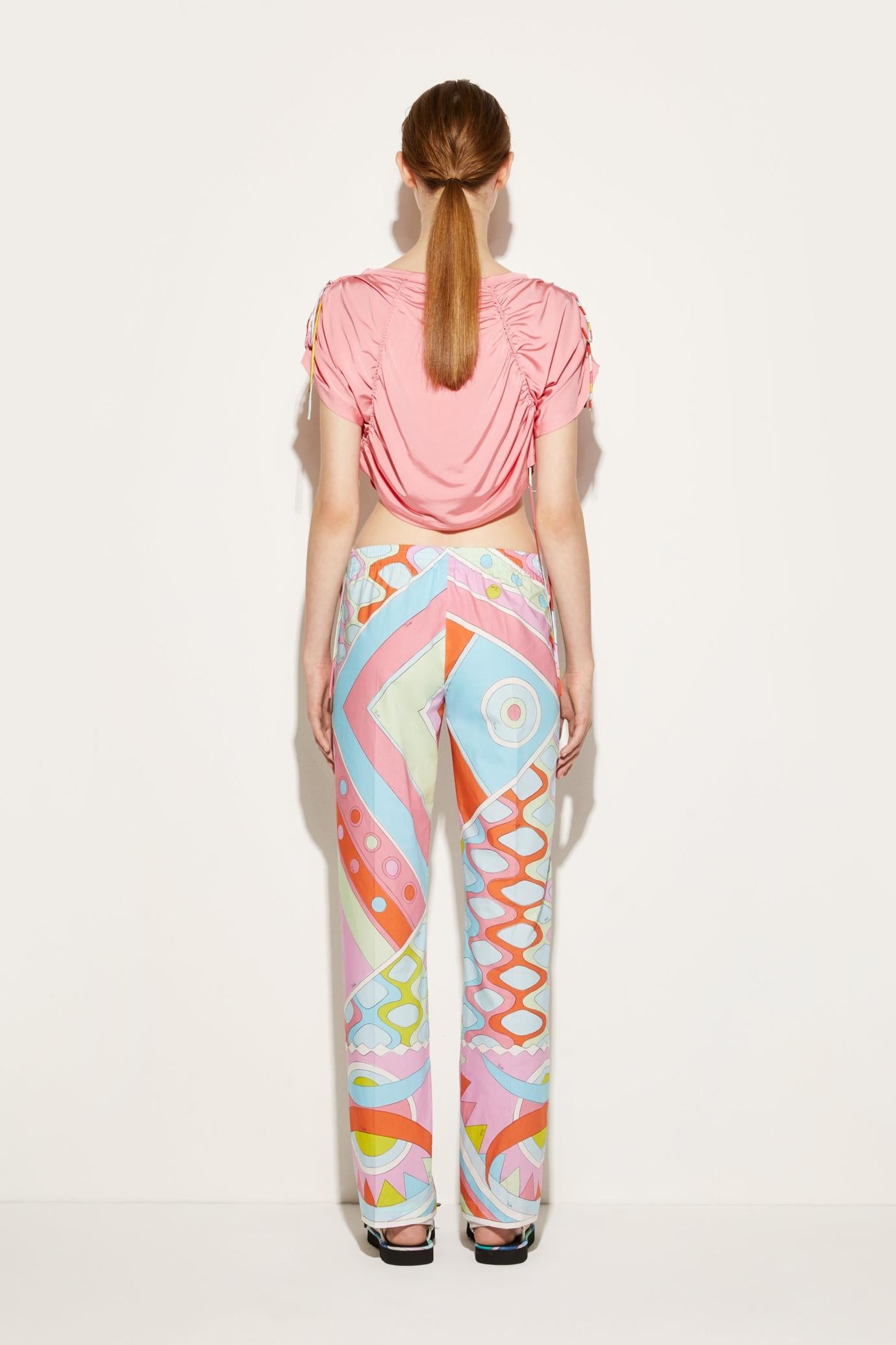 PUCCI Pants And Shorts | Women Vivara-Print Cotton Trousers