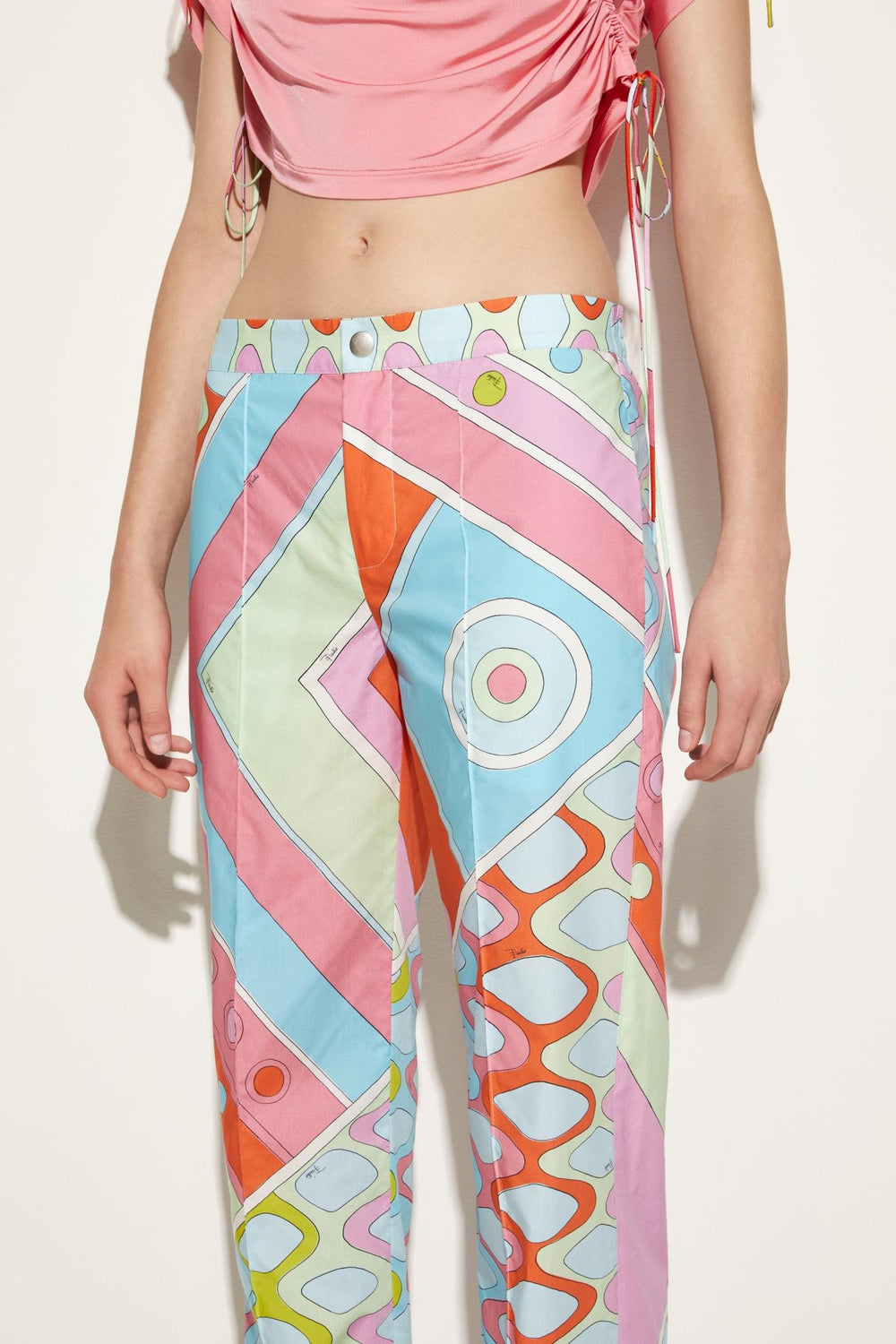 PUCCI Pants And Shorts | Women Vivara-Print Cotton Trousers