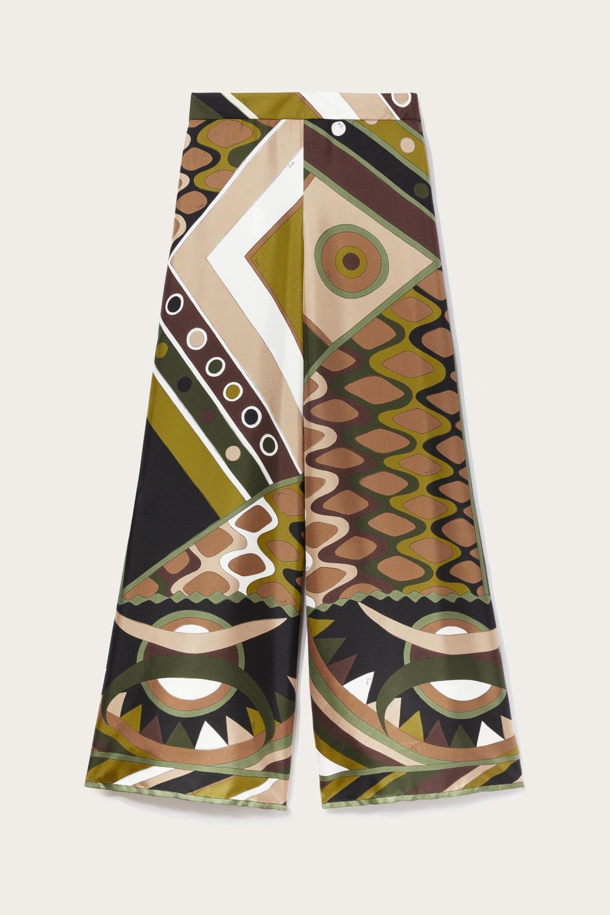 PUCCI Pants And Shorts | Women Vivara-Print Silk-Twill Trousers