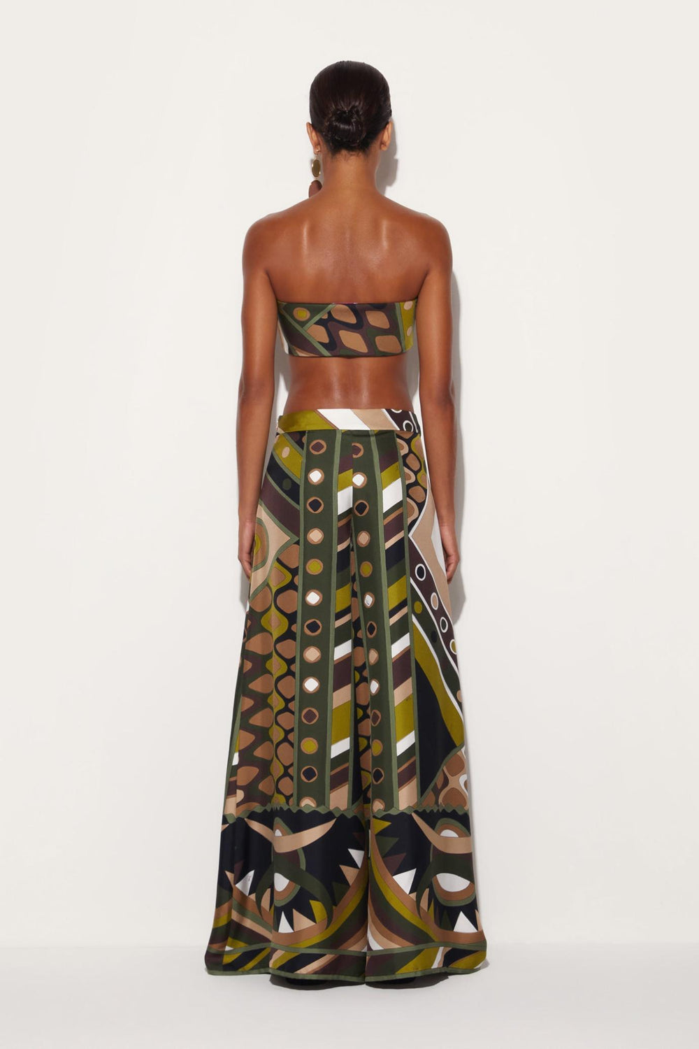 PUCCI Pants And Shorts | Women Vivara-Print Silk-Twill Trousers