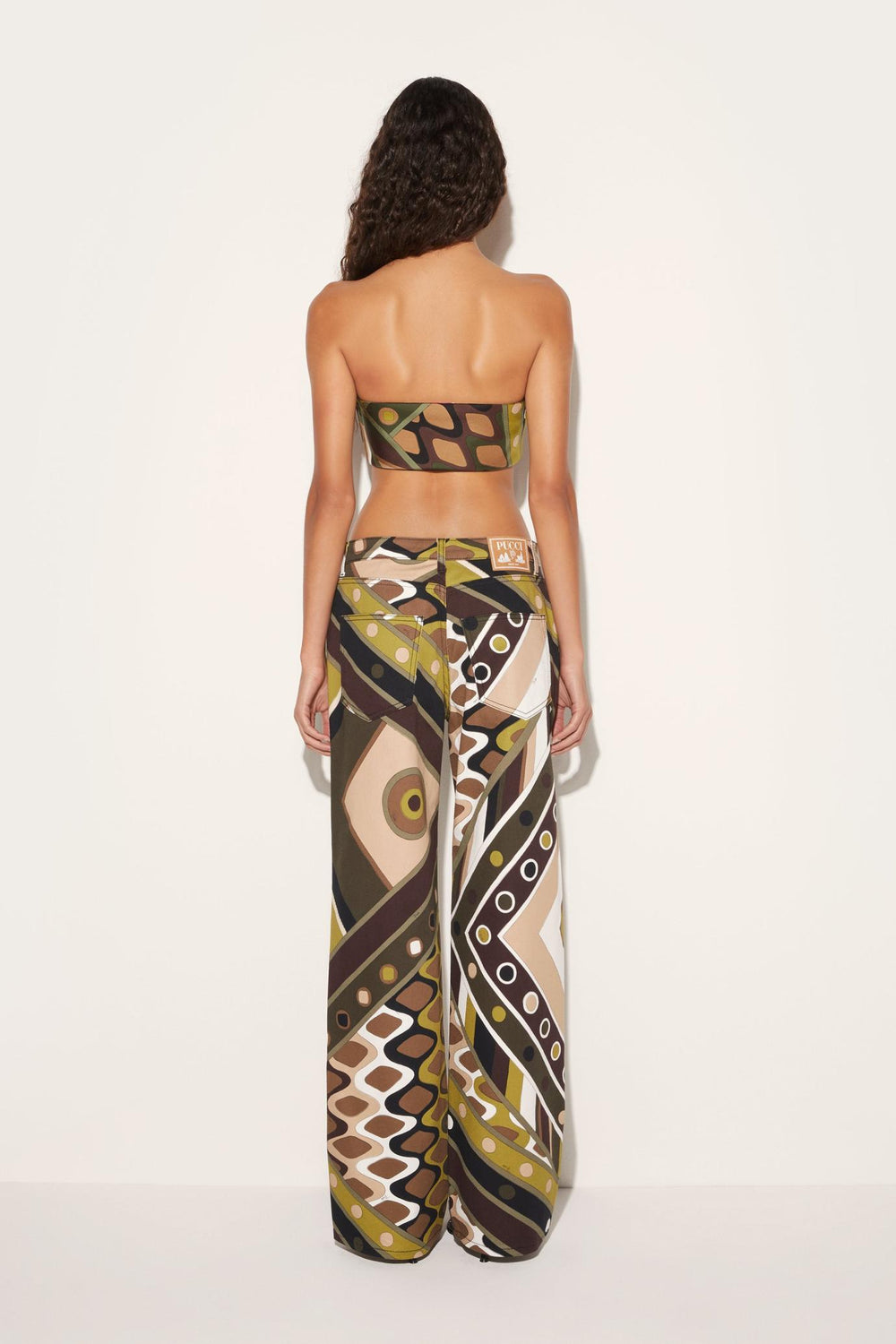 PUCCI Pants And Shorts | Women Vivara-Print Wide-Leg Trousers