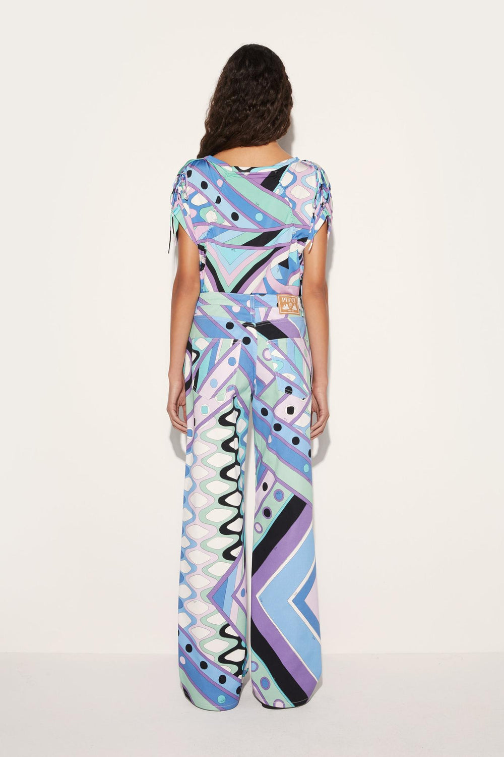 PUCCI Pants And Shorts | Women Vivara-Print Wide-Leg Trousers