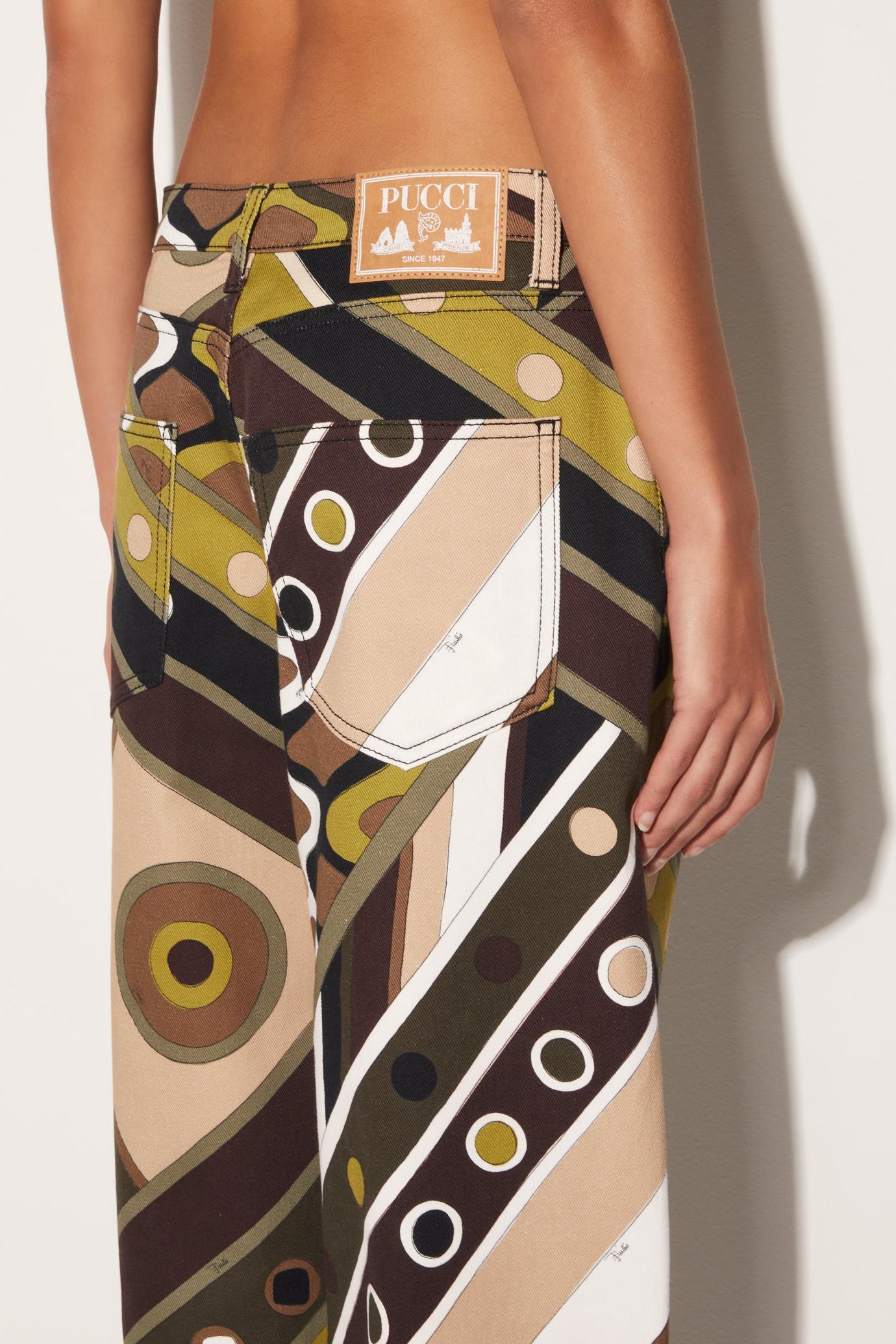 PUCCI Pants And Shorts | Women Vivara-Print Wide-Leg Trousers