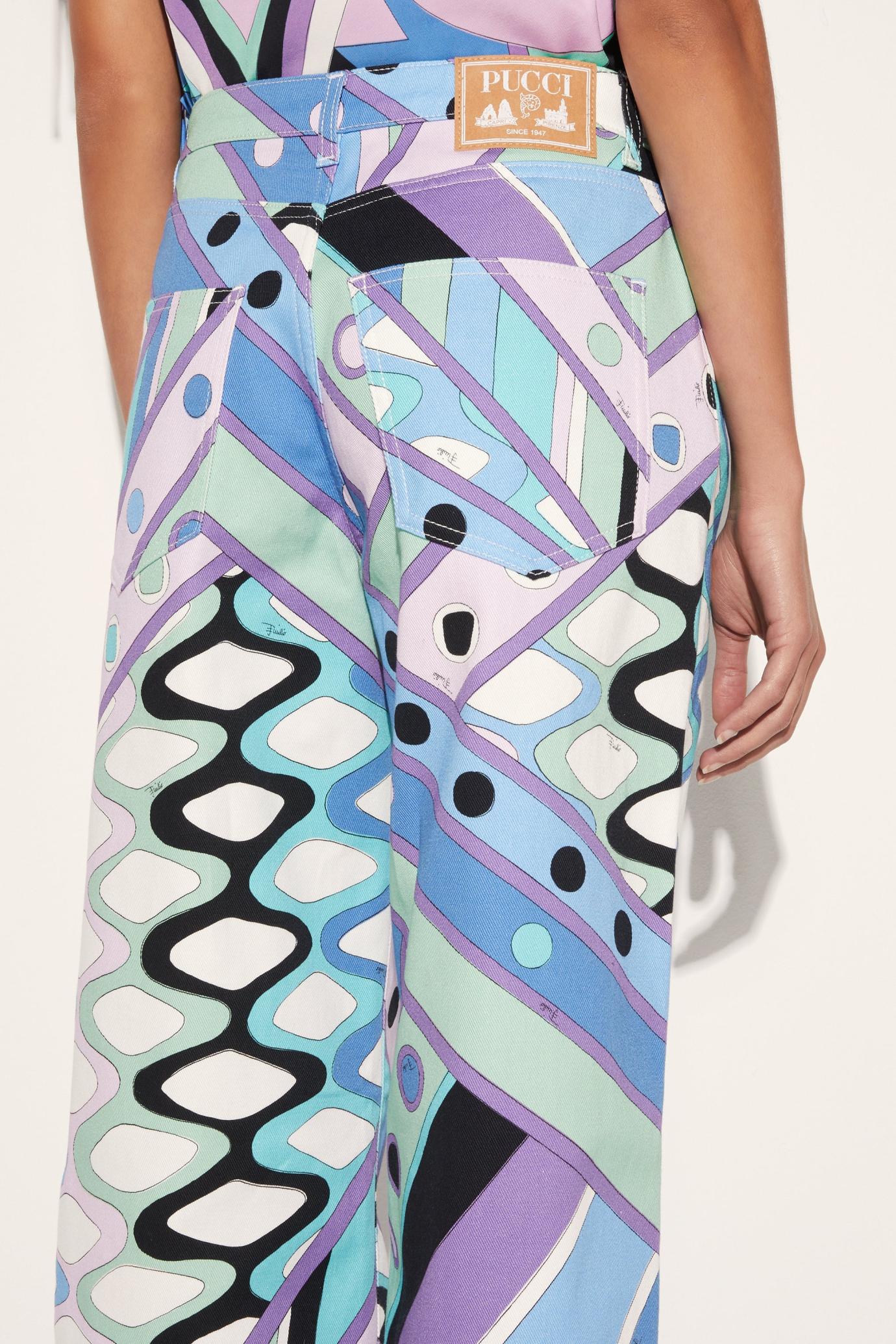 PUCCI Pants And Shorts | Women Vivara-Print Wide-Leg Trousers