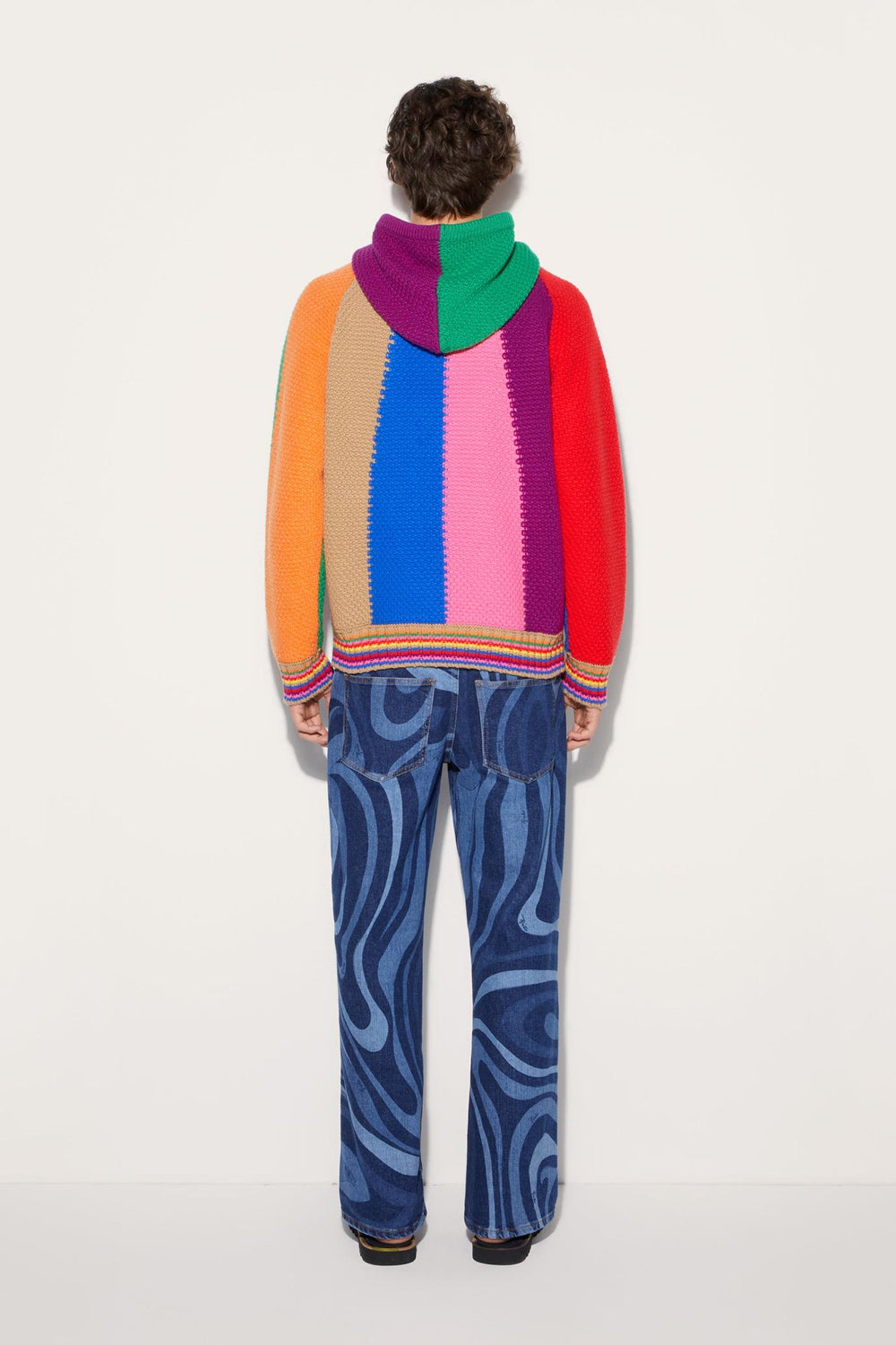PUCCI Ready To Wear | Men Colourblock Wool Hoodie