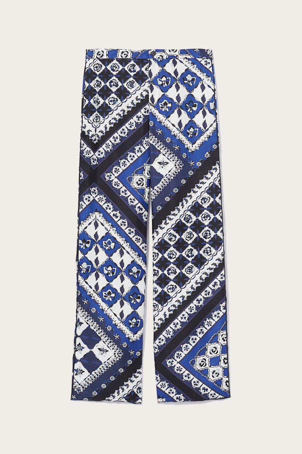 PUCCI Ready To Wear | Men Festa-Print Silk-Twill Trousers