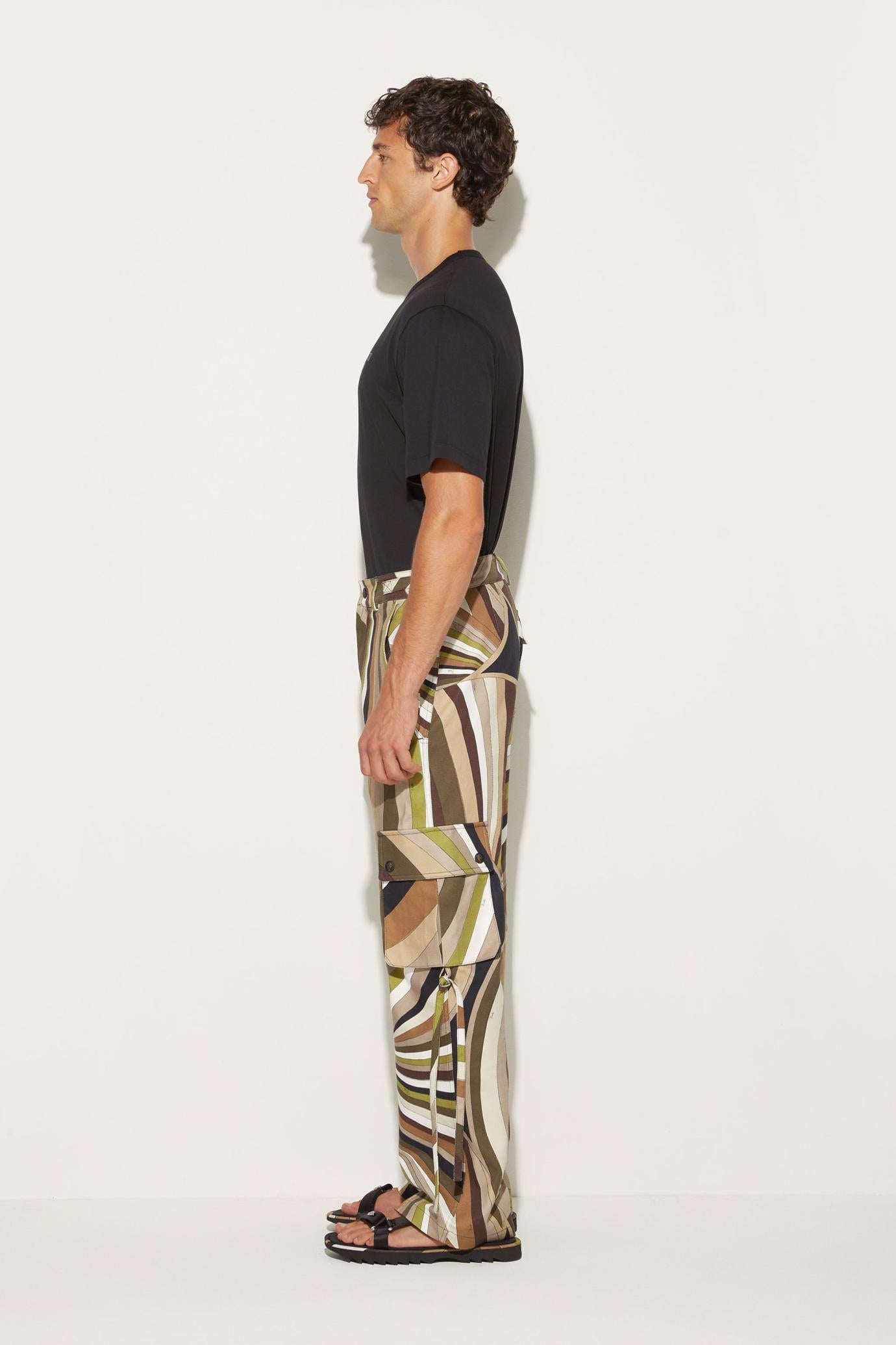 PUCCI Ready To Wear | Men Iride-Print Cargo Trousers