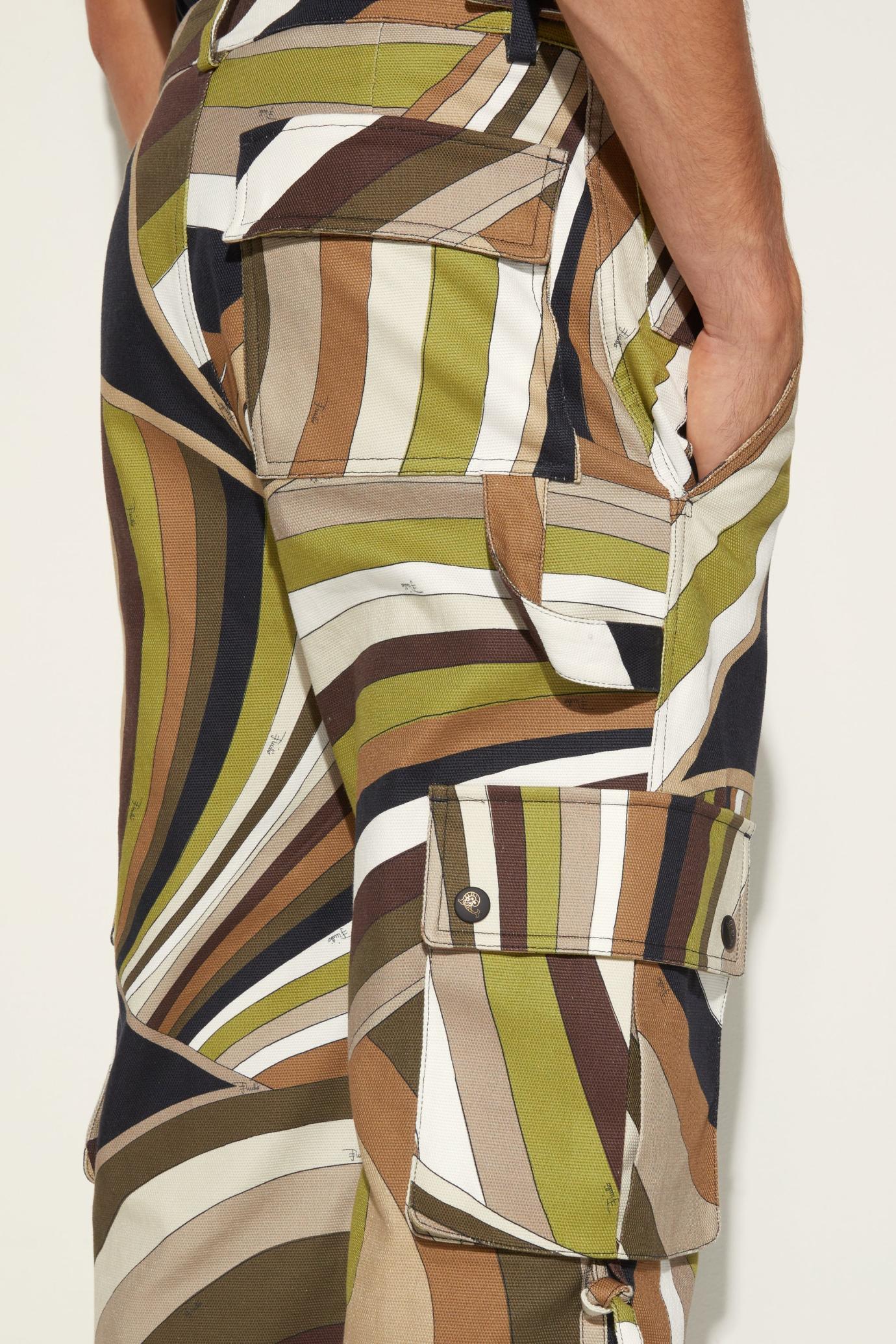PUCCI Ready To Wear | Men Iride-Print Cargo Trousers