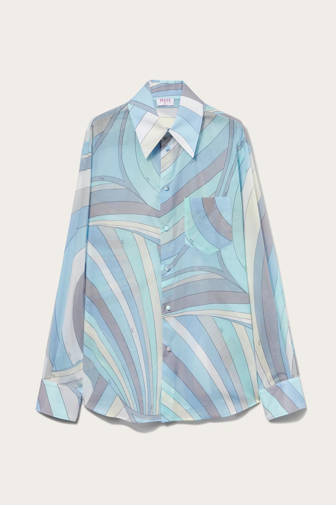 PUCCI Ready To Wear | Men Iride-Print Cotton Shirt