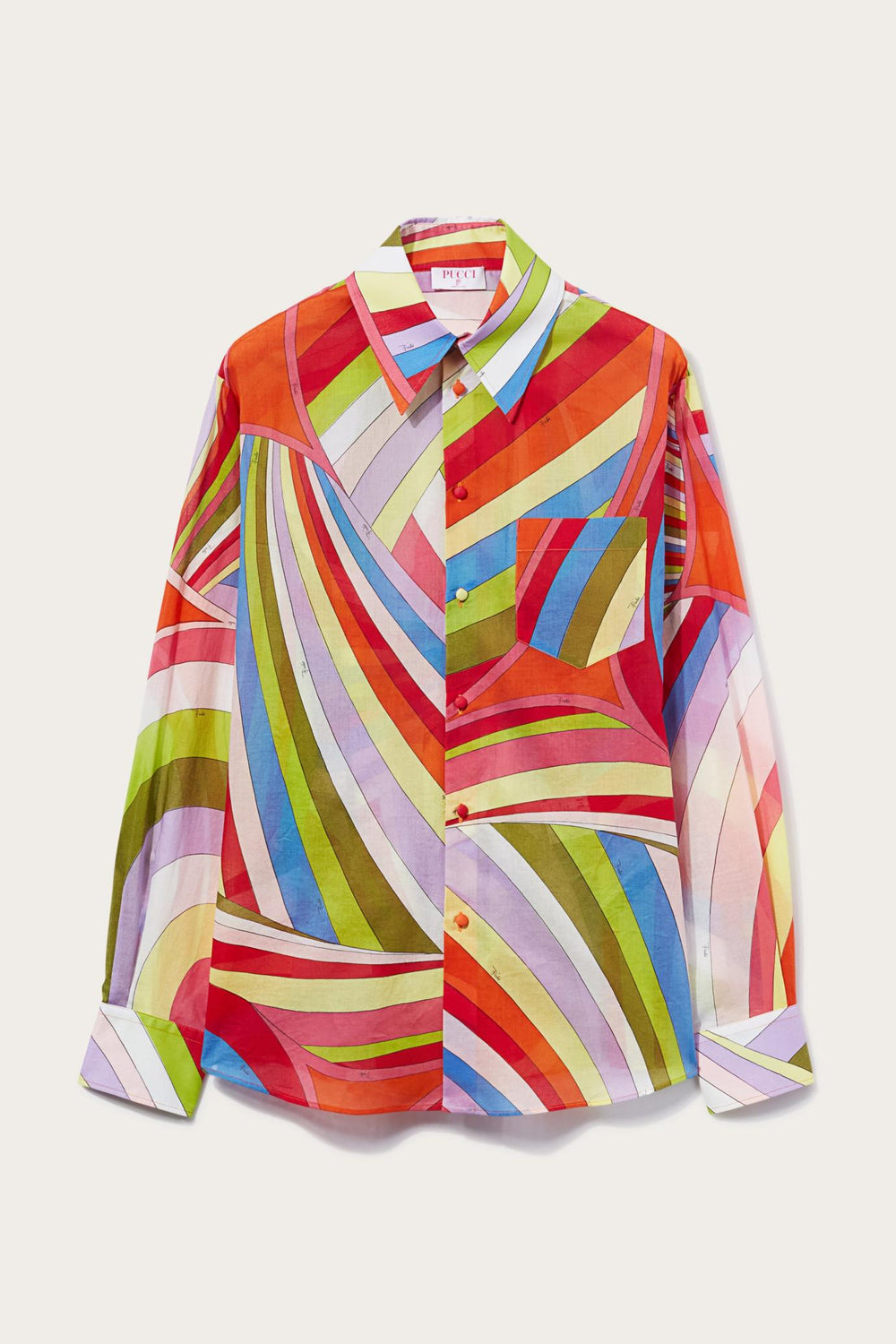 PUCCI Ready To Wear | Men Iride-Print Cotton Shirt