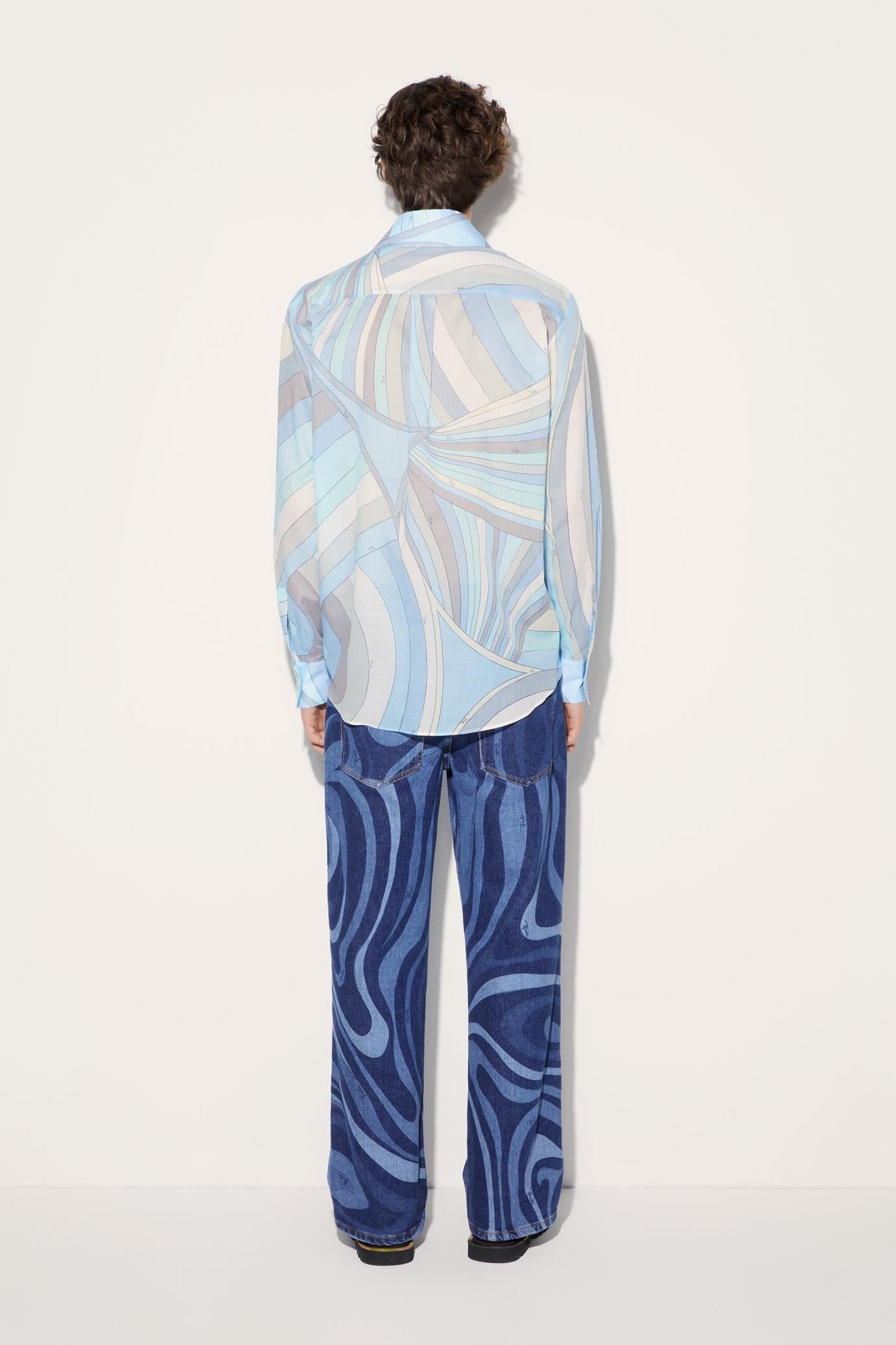 PUCCI Ready To Wear | Men Iride-Print Cotton Shirt