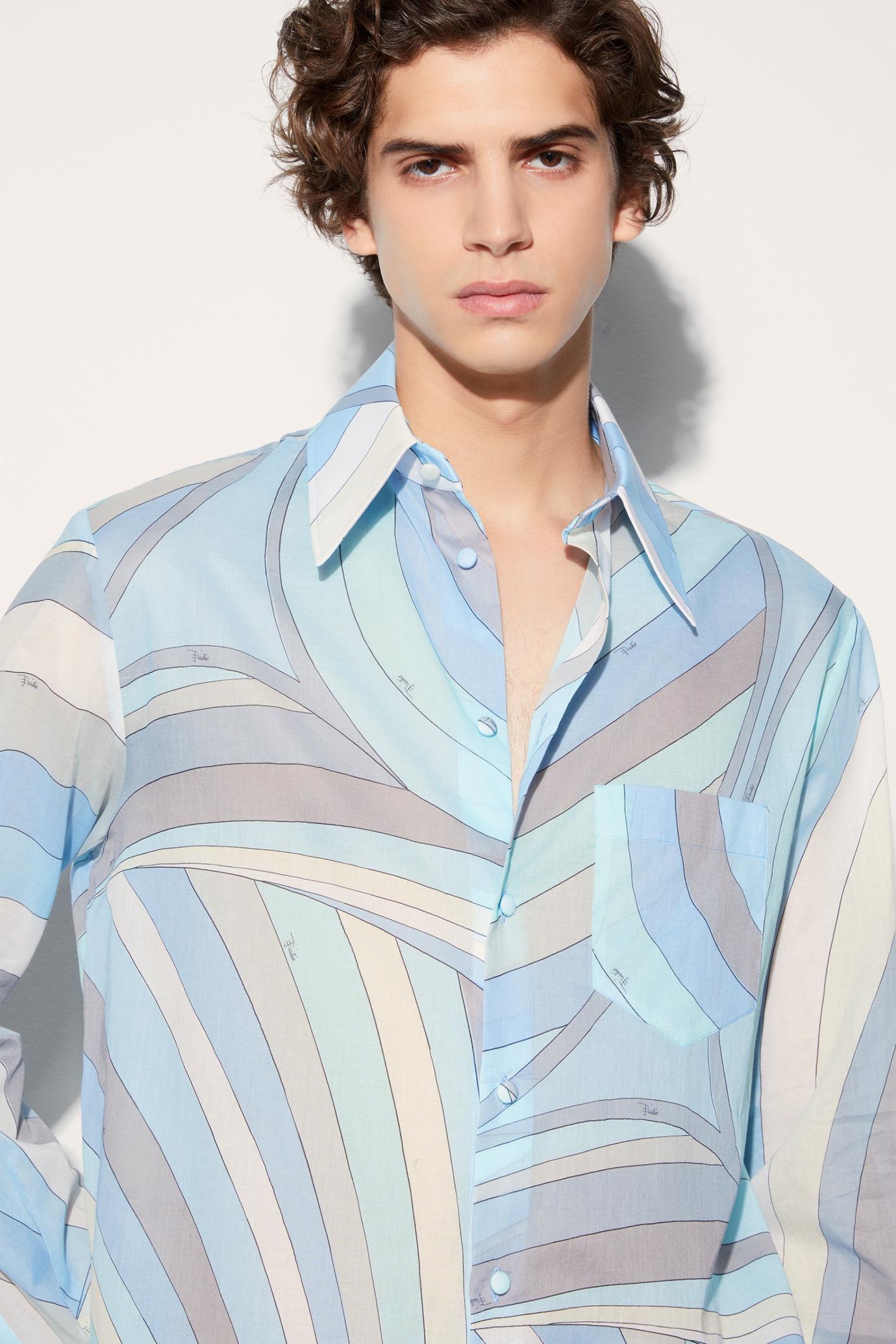 PUCCI Ready To Wear | Men Iride-Print Cotton Shirt