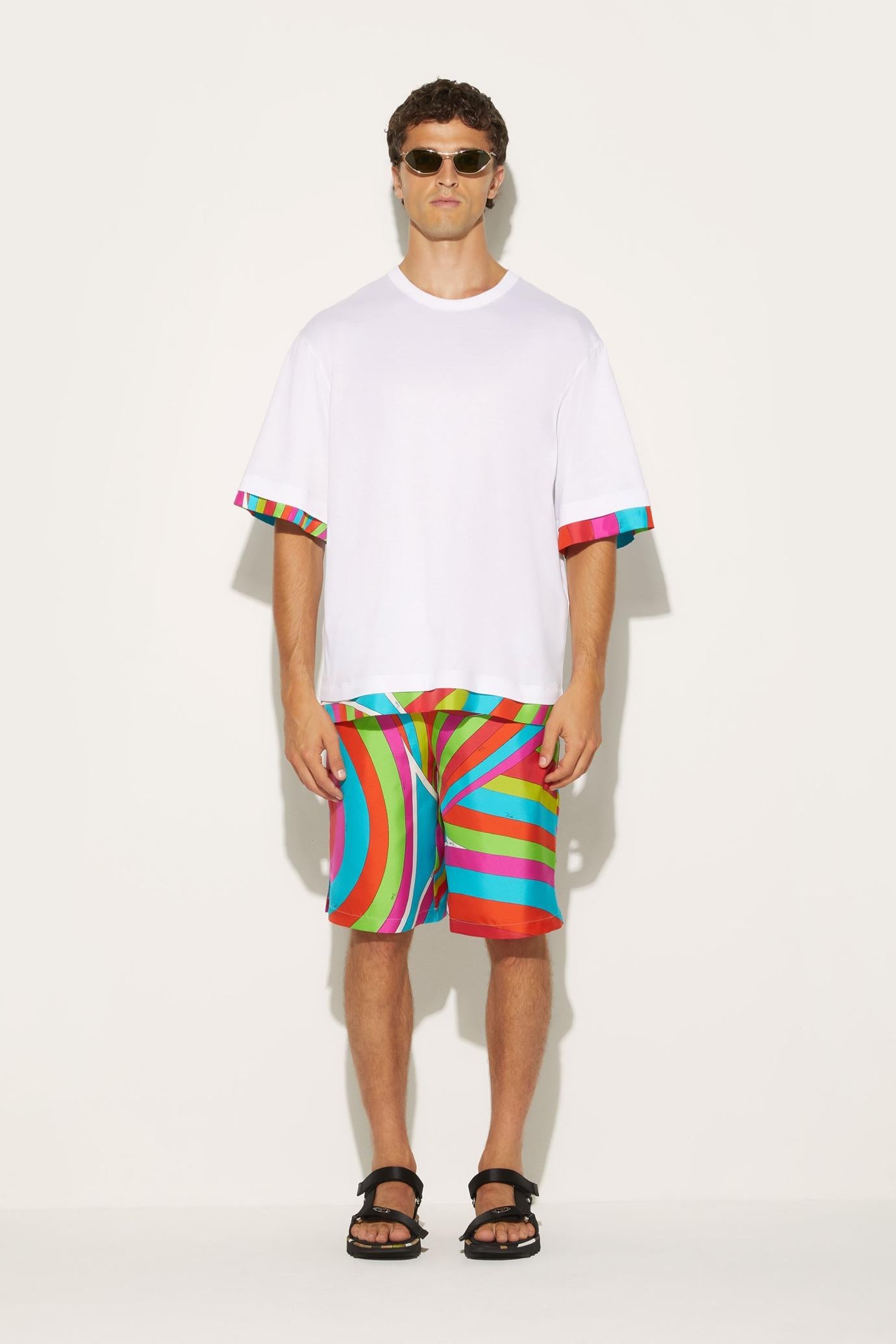 PUCCI Ready To Wear | Men Iride-Print Cotton T-Shirt