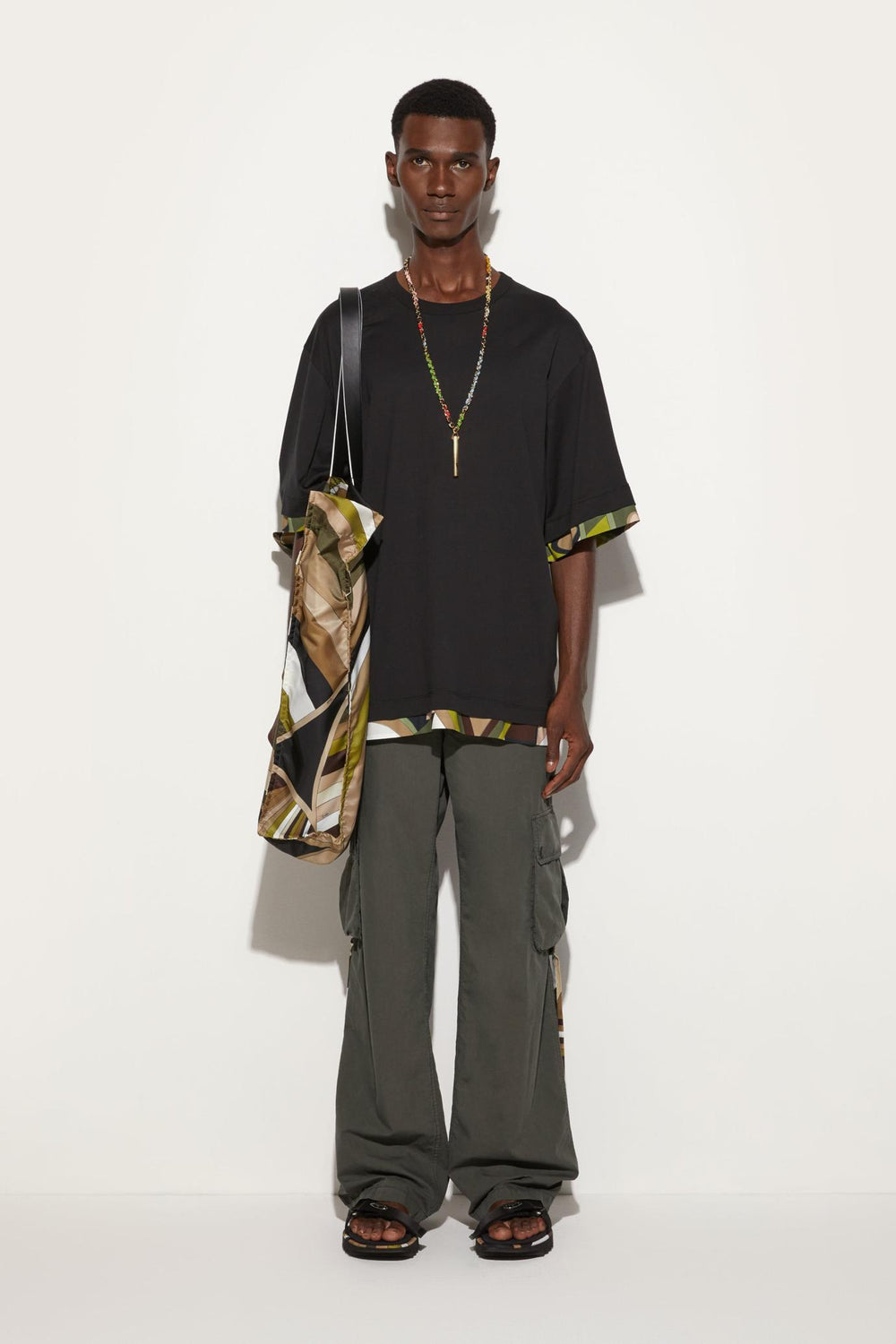 PUCCI Ready To Wear | Men Iride-Print Cotton T-Shirt